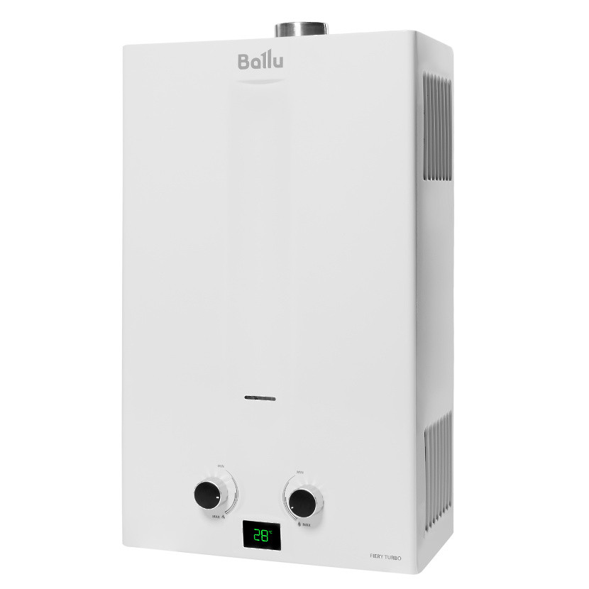 Колонка газовая Ballu GWH   10 Fiery Turbo (белая)  (10л/20кВт) - Изображение №1