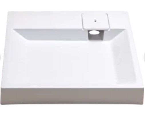 Умывальник ELENA-600 белый для установки над стиральной машиной - Изображение №1