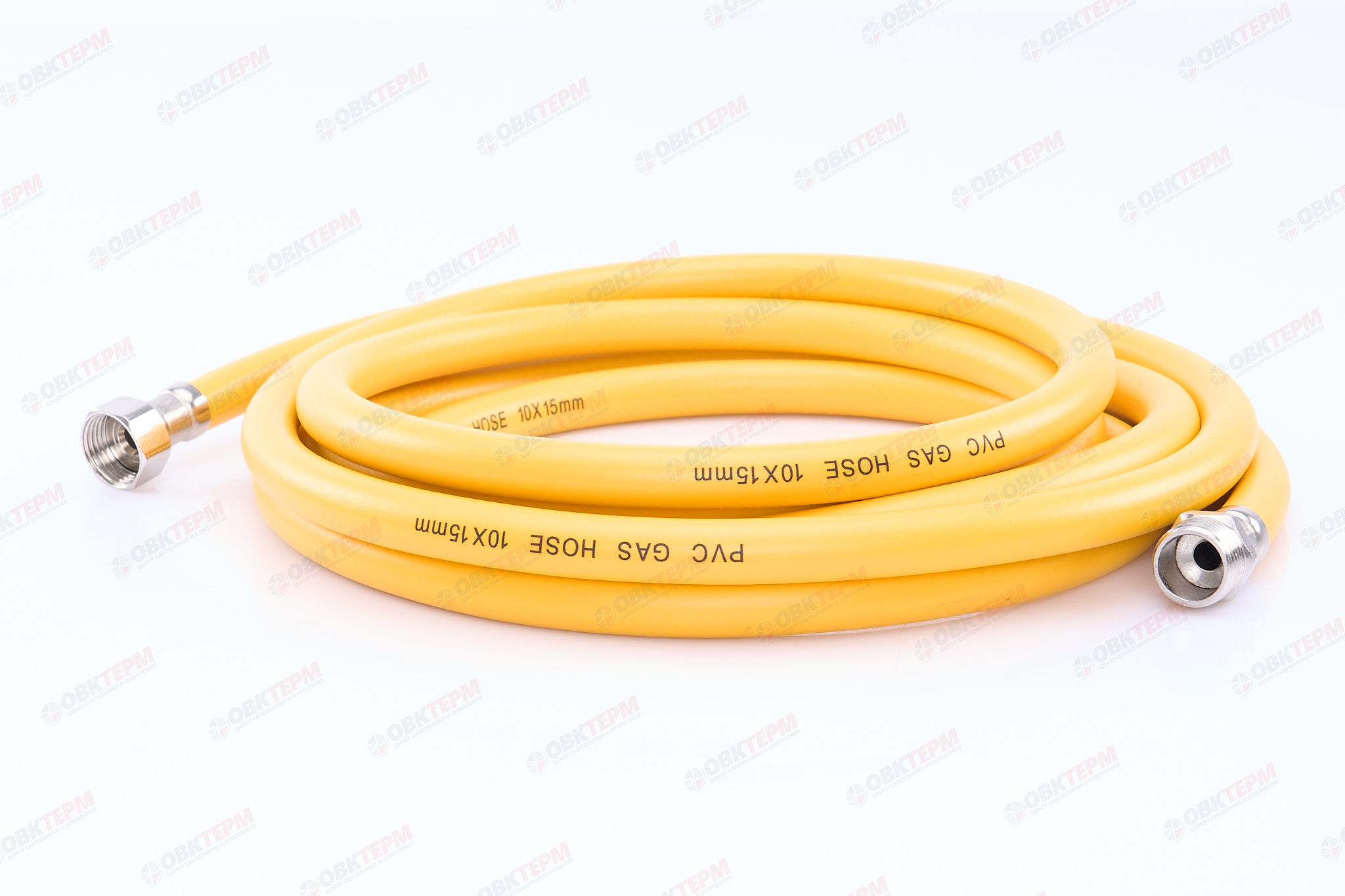 Шланг ЖЕЛТЫЙ газовый   1/2 ГШ  400 см              "OVERCON"      (30) - миниатюра №2
