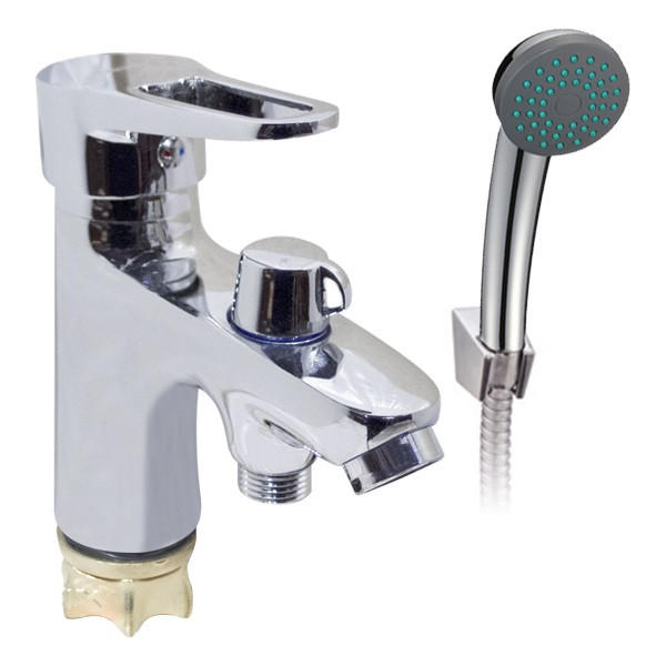 Смеситель д/умывальника ZERIX PUD1 (SH)  045 Ø40 с гиг. лейкой ГАЙКА (10 шт/ящ) - Изображение №1