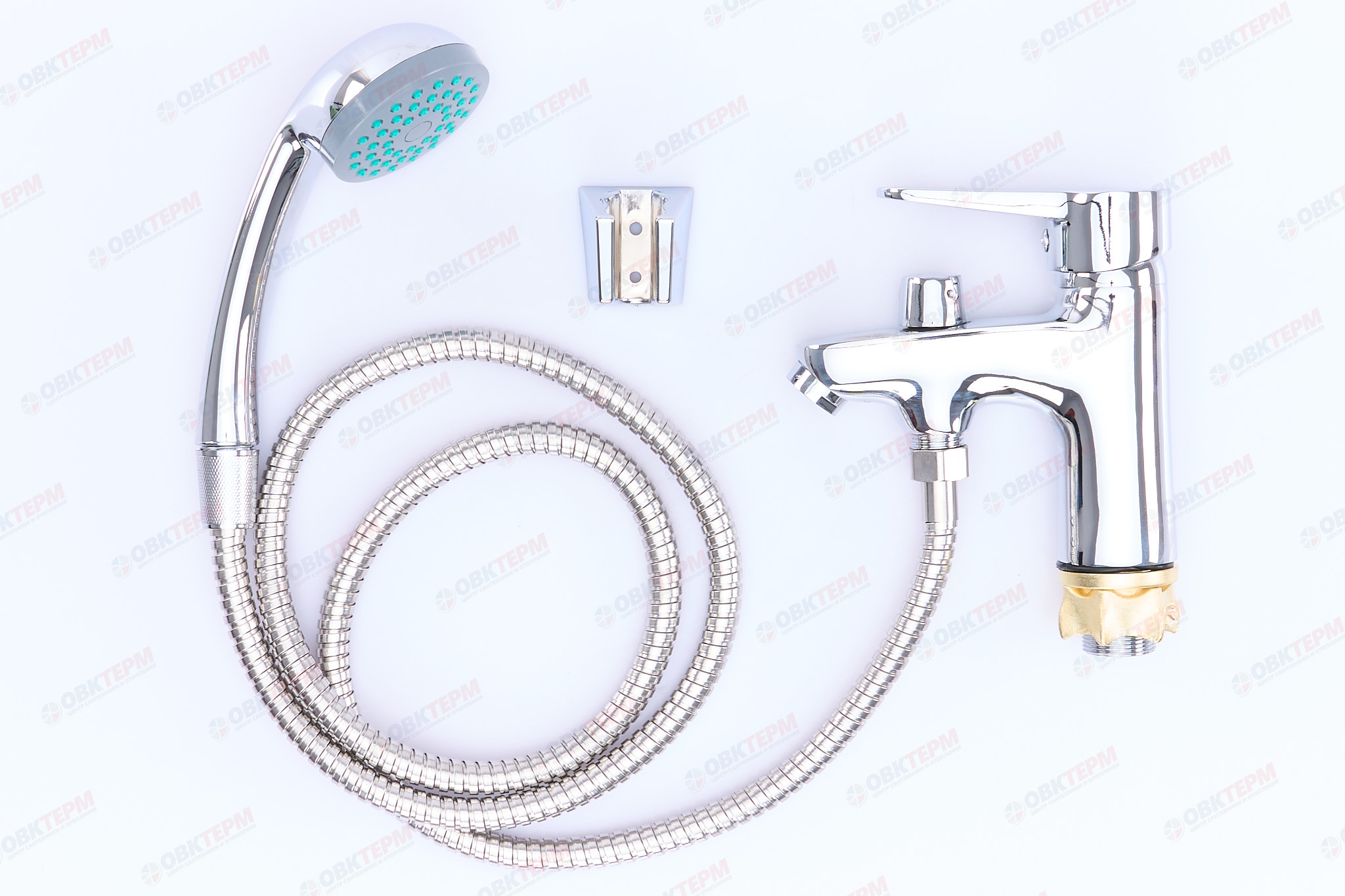 Смеситель д/умывальника ZERIX PUD1 (SH)  045 Ø40 с гиг. лейкой ГАЙКА (10 шт/ящ) - Изображение №3