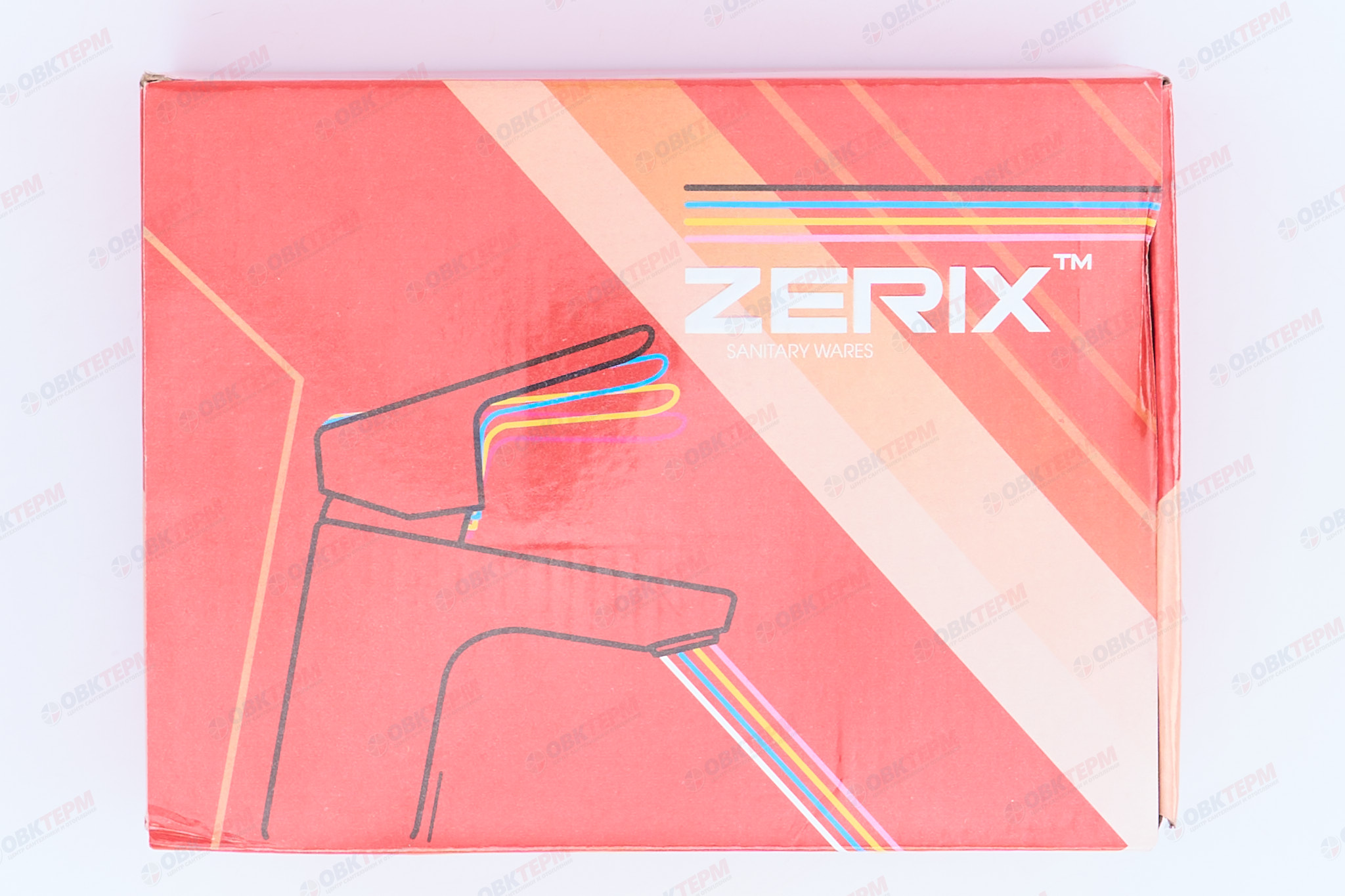 Смеситель д/умывальника ZERIX PUD1 (SH)  045 Ø40 с гиг. лейкой ГАЙКА (10 шт/ящ) - миниатюра №7