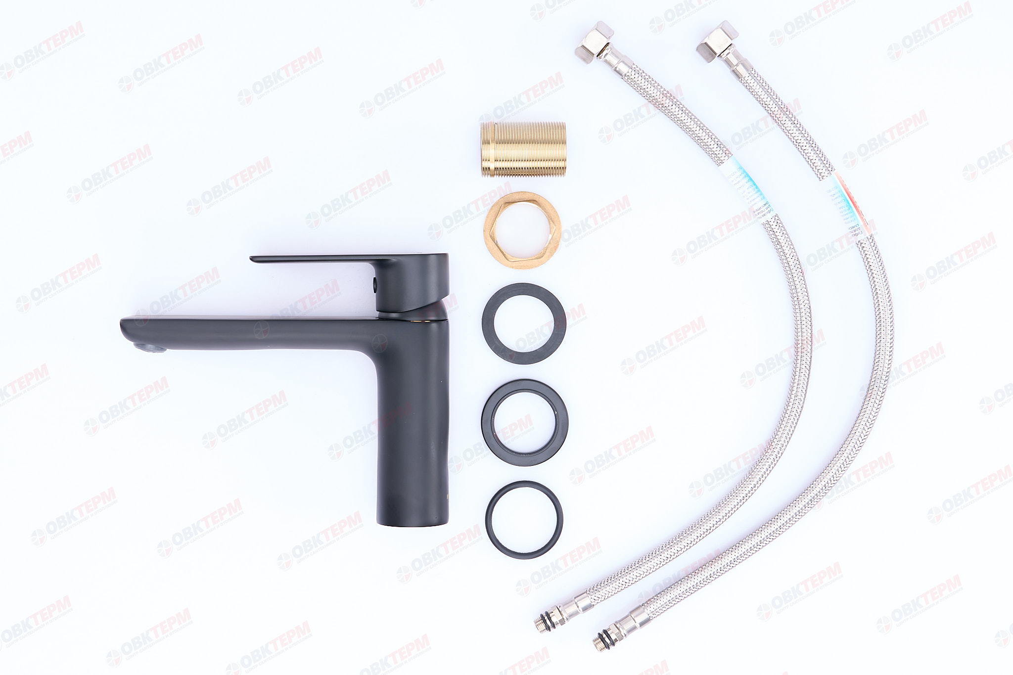 Смеситель д/умывальника MIXXUS PREMIUM ALEX  001(LONG) BLACK  (10 шт/ящ) - миниатюра №3