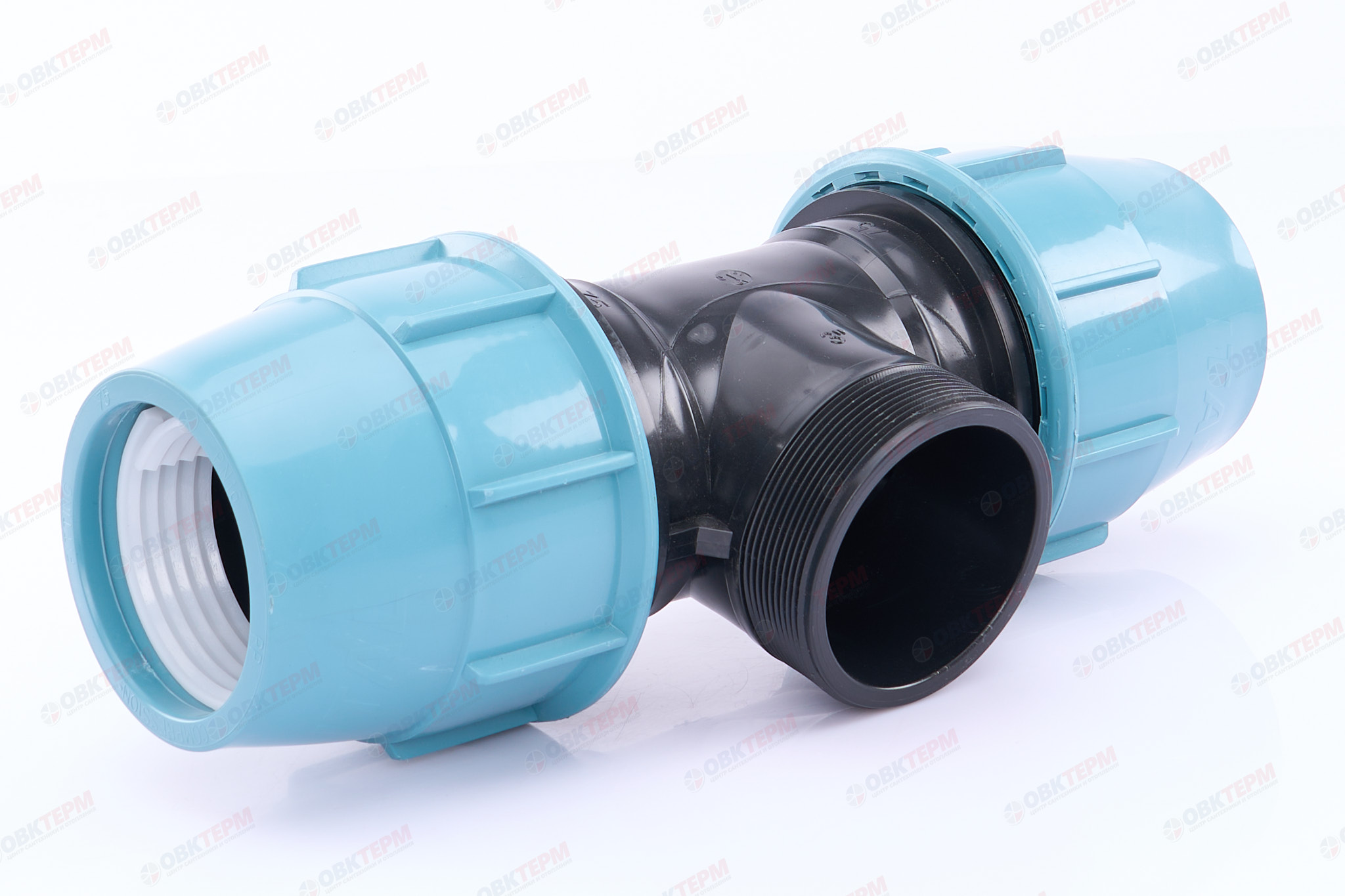 Тройник   75 * 3"н *  75          ПНД  ИТАЛ - изображение №1