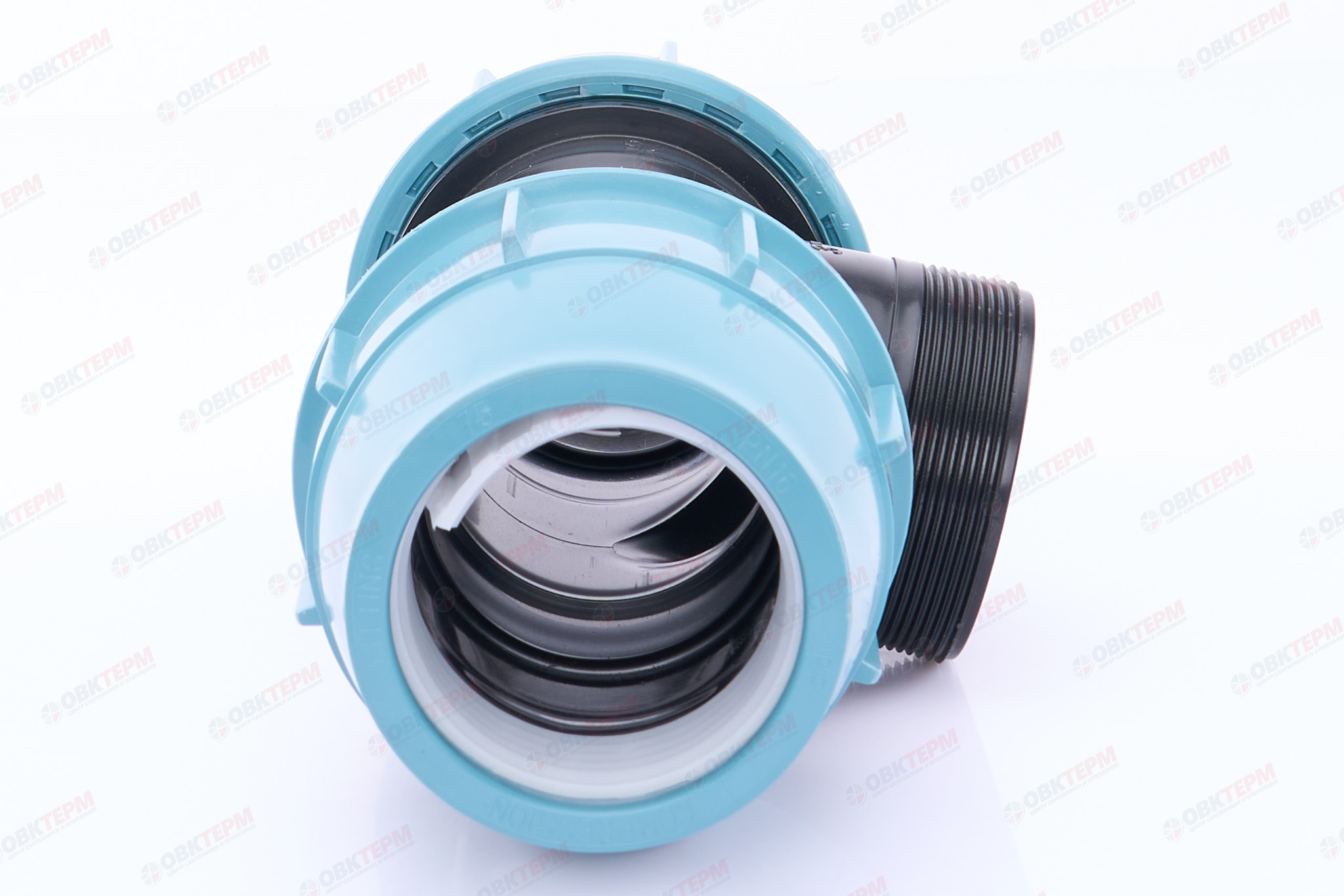 Тройник   75 * 3"н *  75          ПНД  ИТАЛ - миниатюра №2