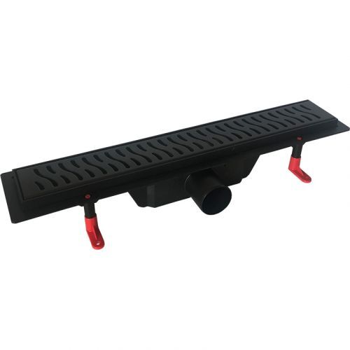 Трап-лоток 80 см черный цвет (Вороненая сталь) TIM BAD478002GY (1шт/4шт упак) - изображение №1