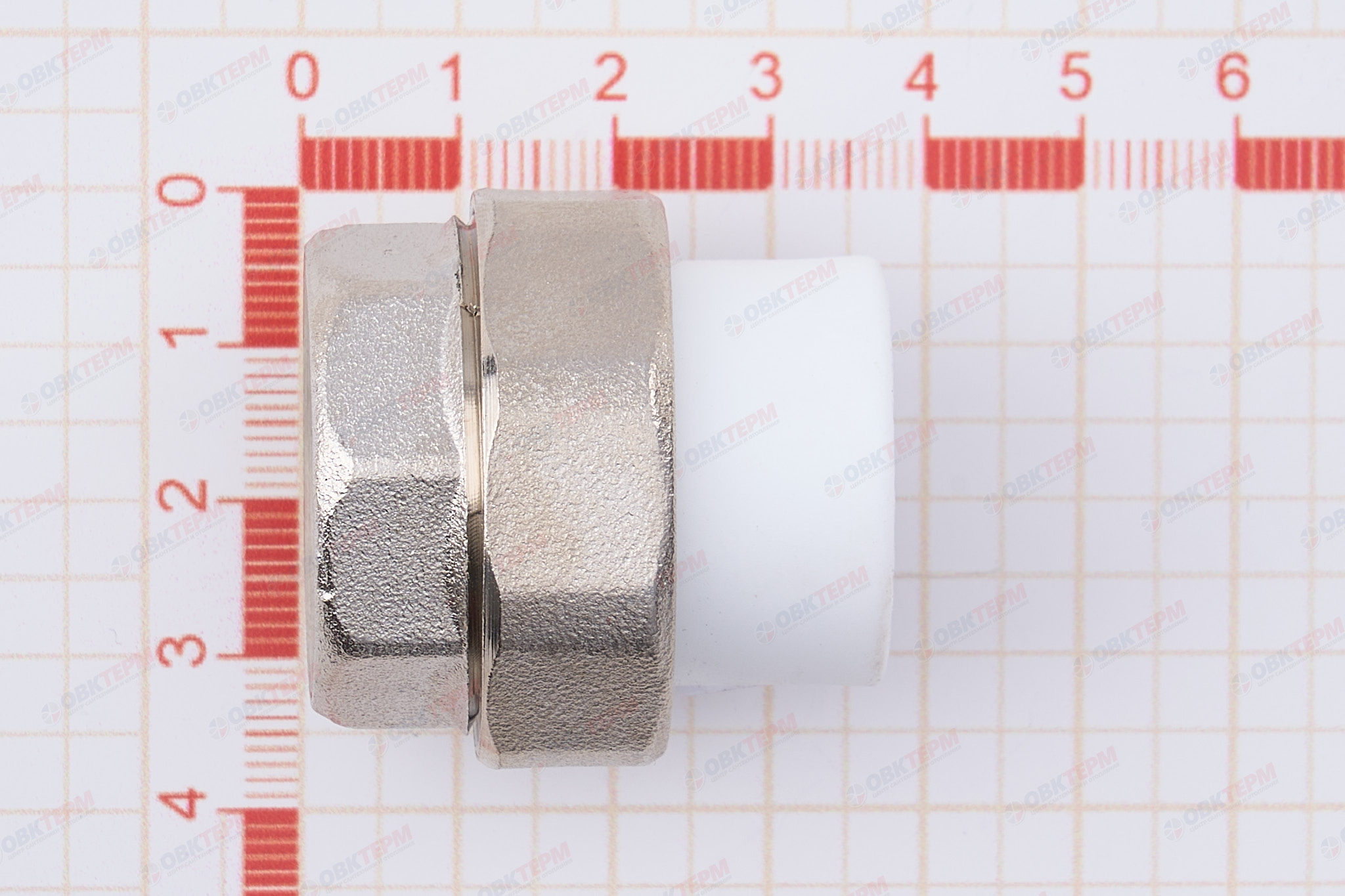 Разборное соединение   20 *  3/4"  В    БЕЛОЕ PP-R    (RTP)    (200/20) - миниатюра №6