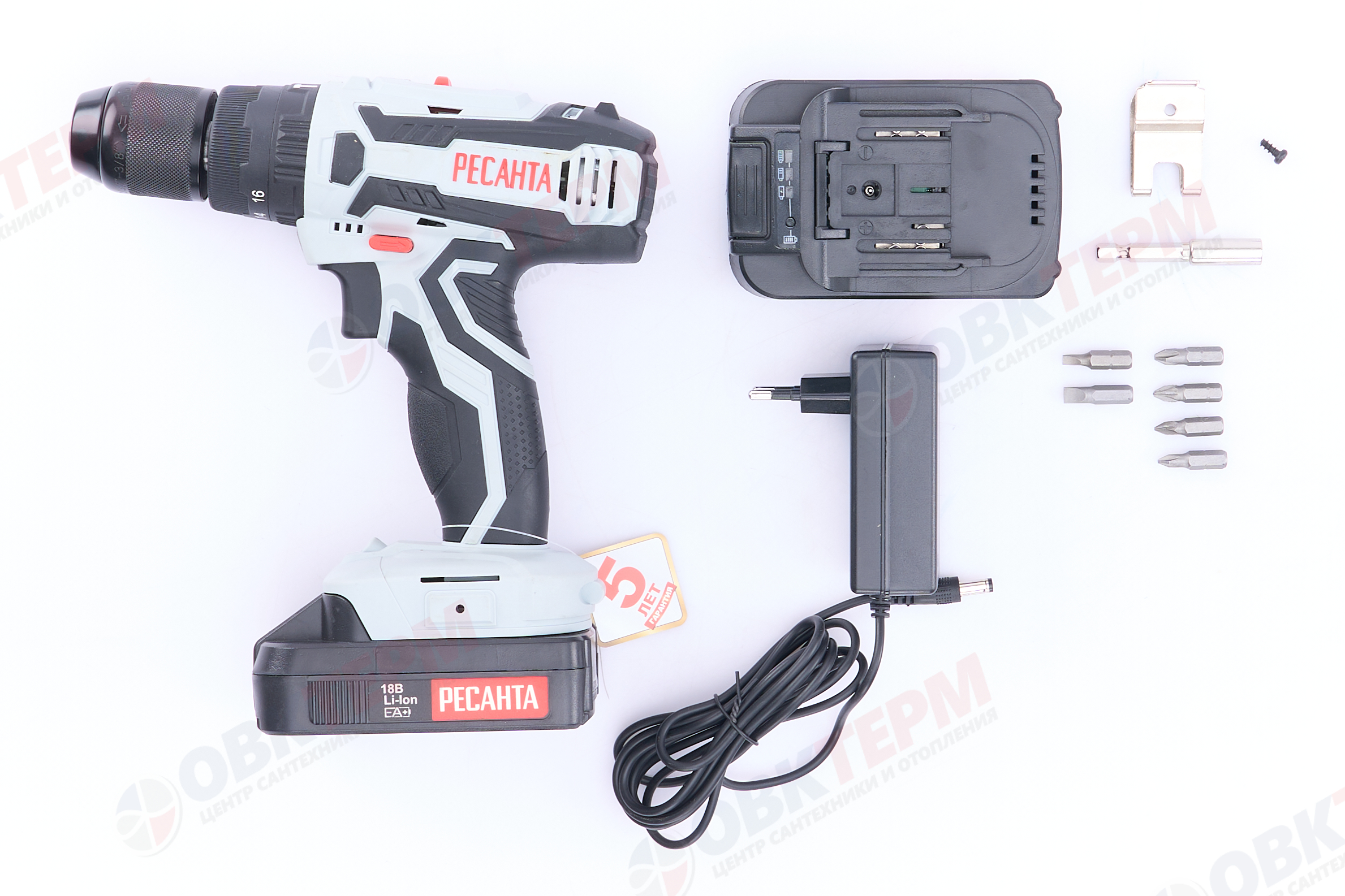 Дрель-шуруповерт аккумуляторная ДА-18-2ЛК-У Ресанта - миниатюра №17