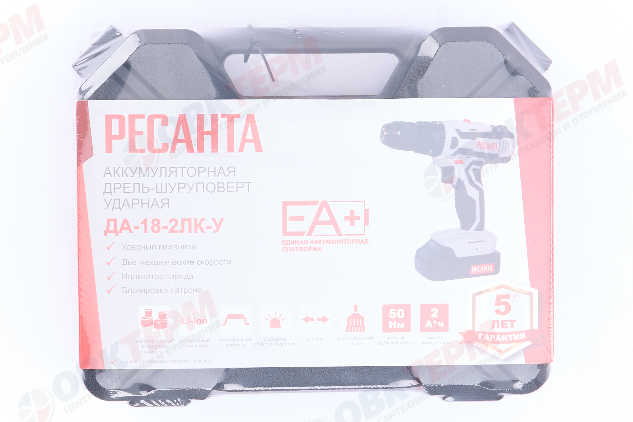 Дрель-шуруповерт аккумуляторная ДА-18-2ЛК-У Ресанта - миниатюра №20