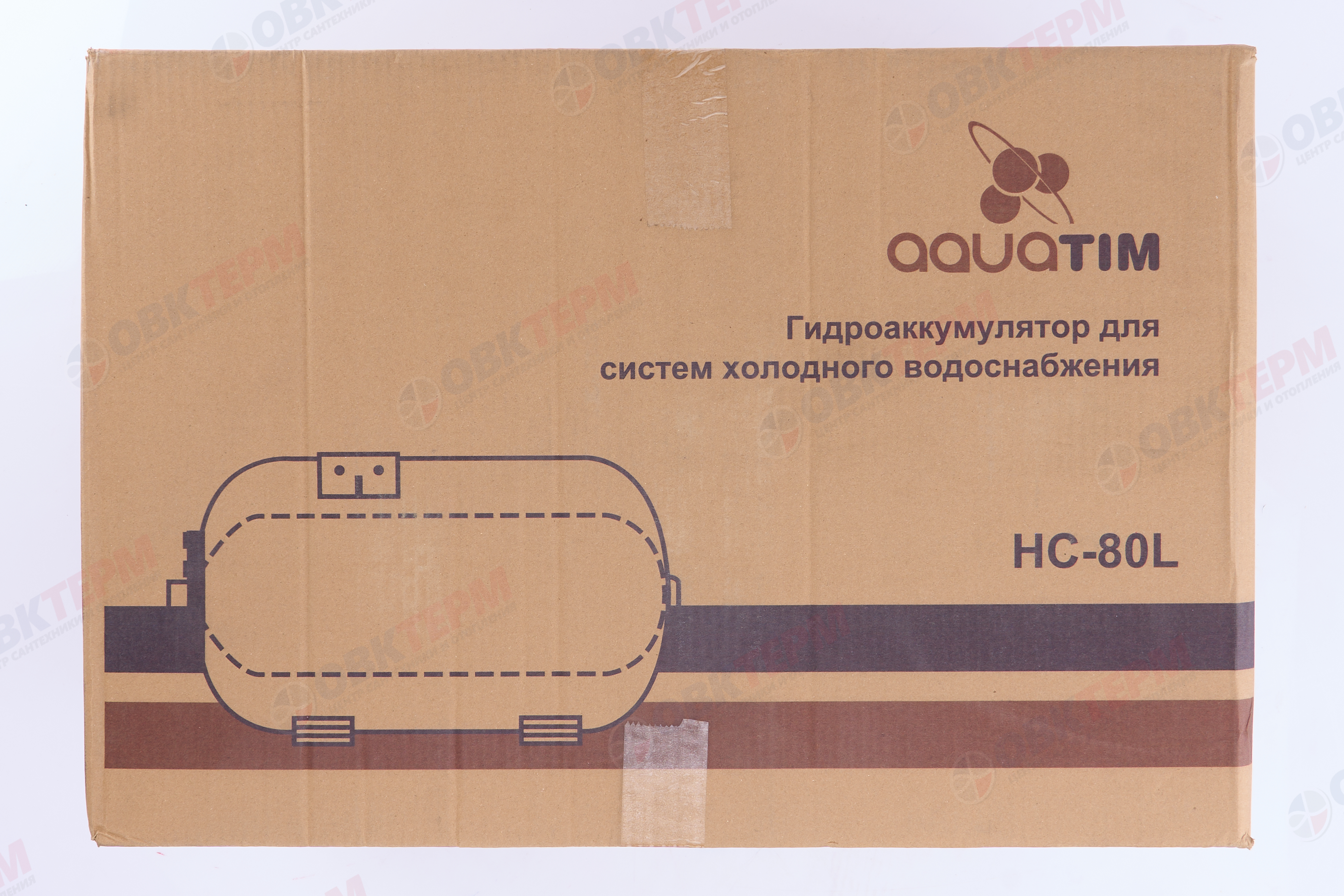 Гидроаккумулятор   80 л  TIM (горизонтальный, холодный)   (1шт/1ящ) - миниатюра №7