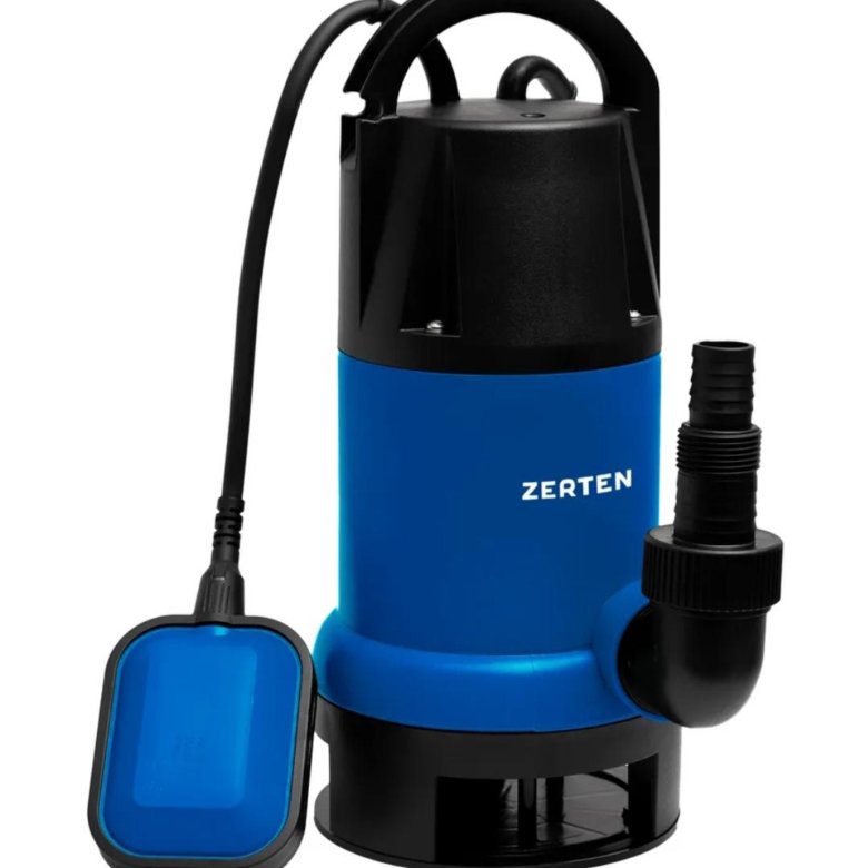 Насос дренажный Zerten  255/12  (880Вт/225л.м/12м) длина кабеля 8 м (1шт) - изображение №1