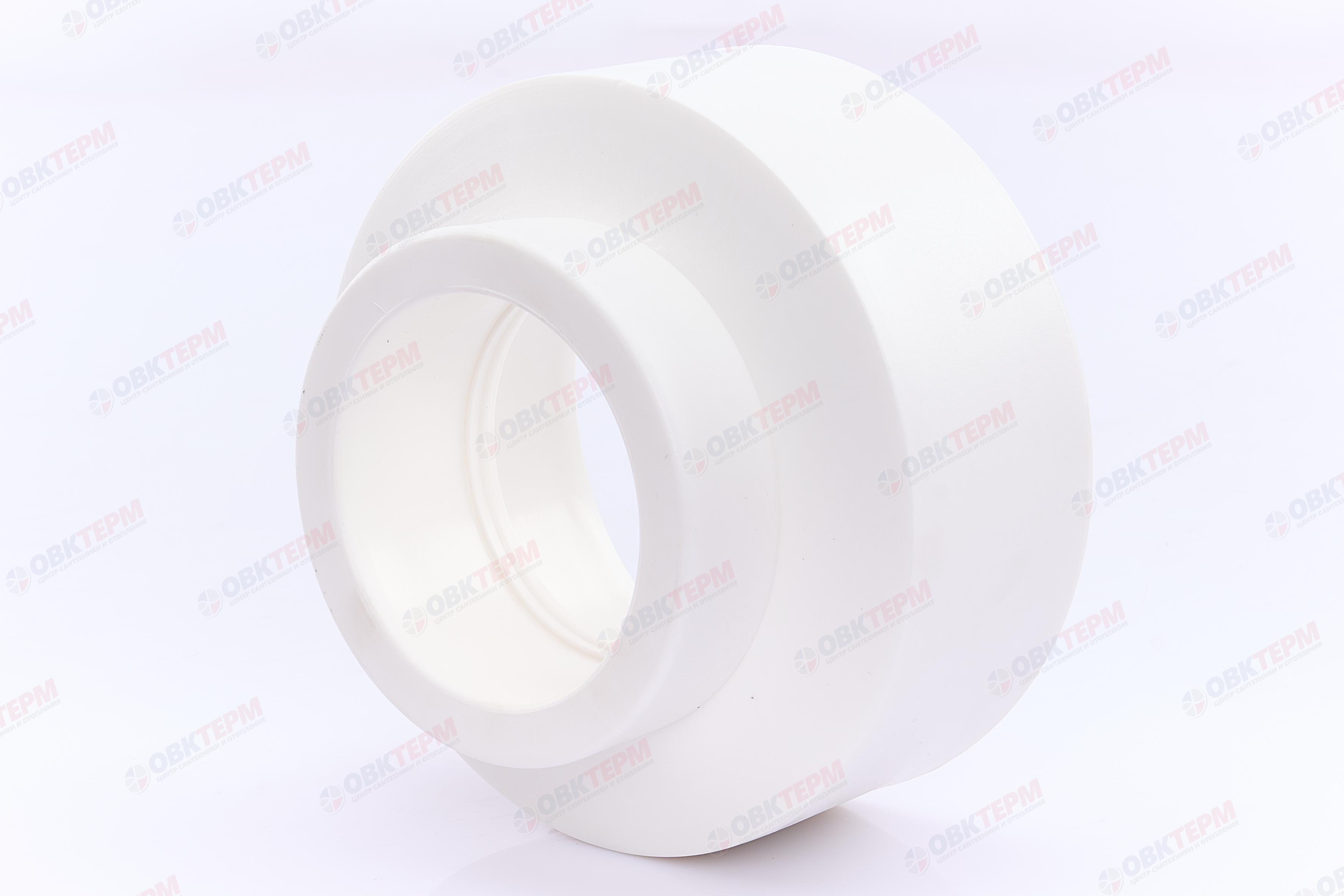 Муфта переход.  ВВ 110*75   БЕЛАЯ PP-R   (RTP)    (20/1) - изображение №1