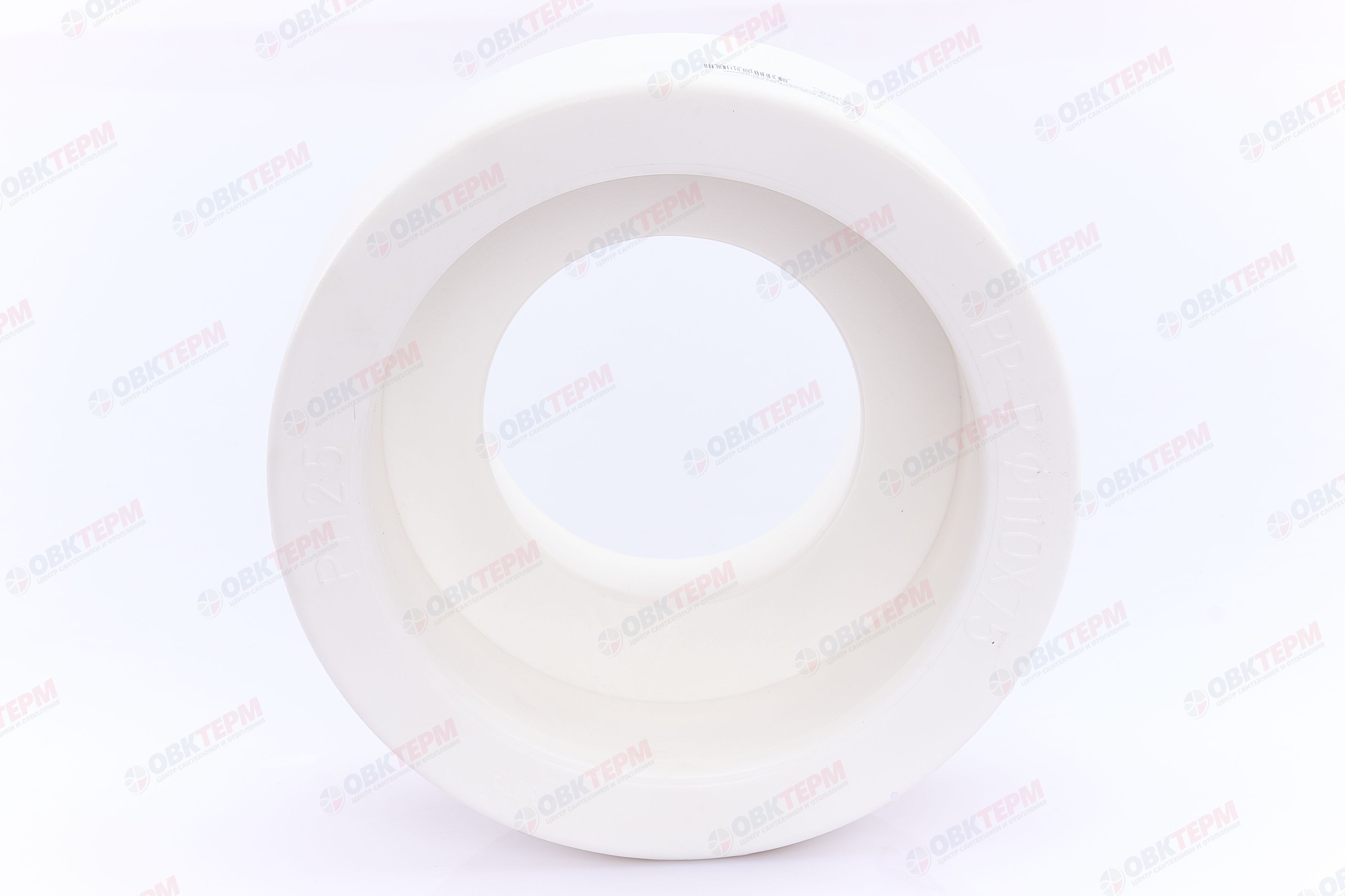Муфта переход.  ВВ 110*75   БЕЛАЯ PP-R   (RTP)    (20/1) - миниатюра №4