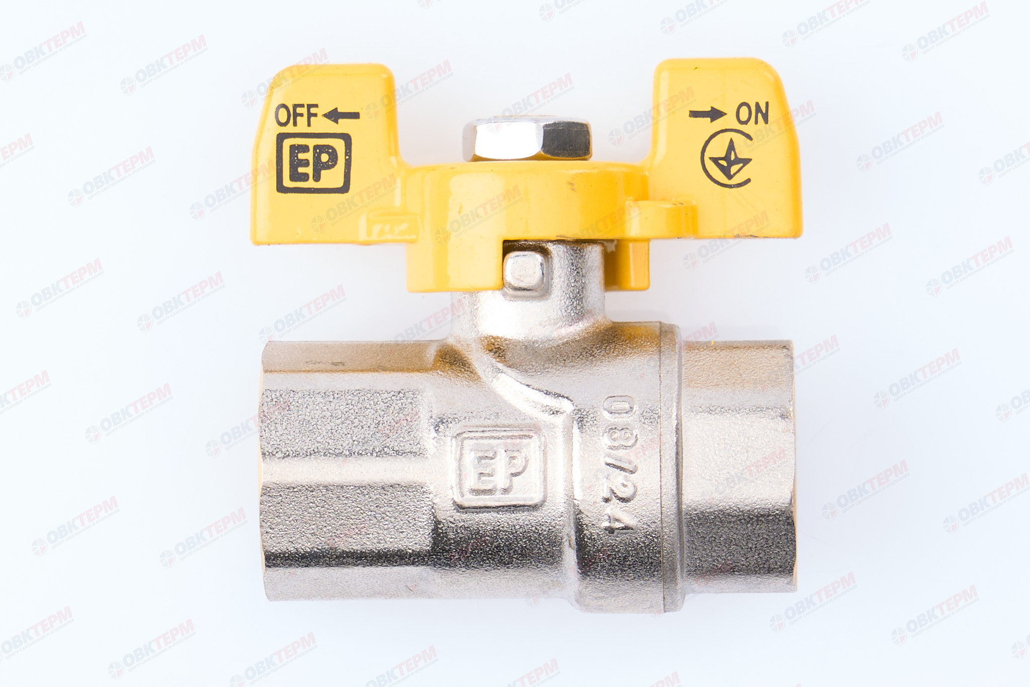 Кран шаровый ГАЗ   EUROPRODUCT     1/2" ВВ   бабочка (96 шт) - Изображение №2