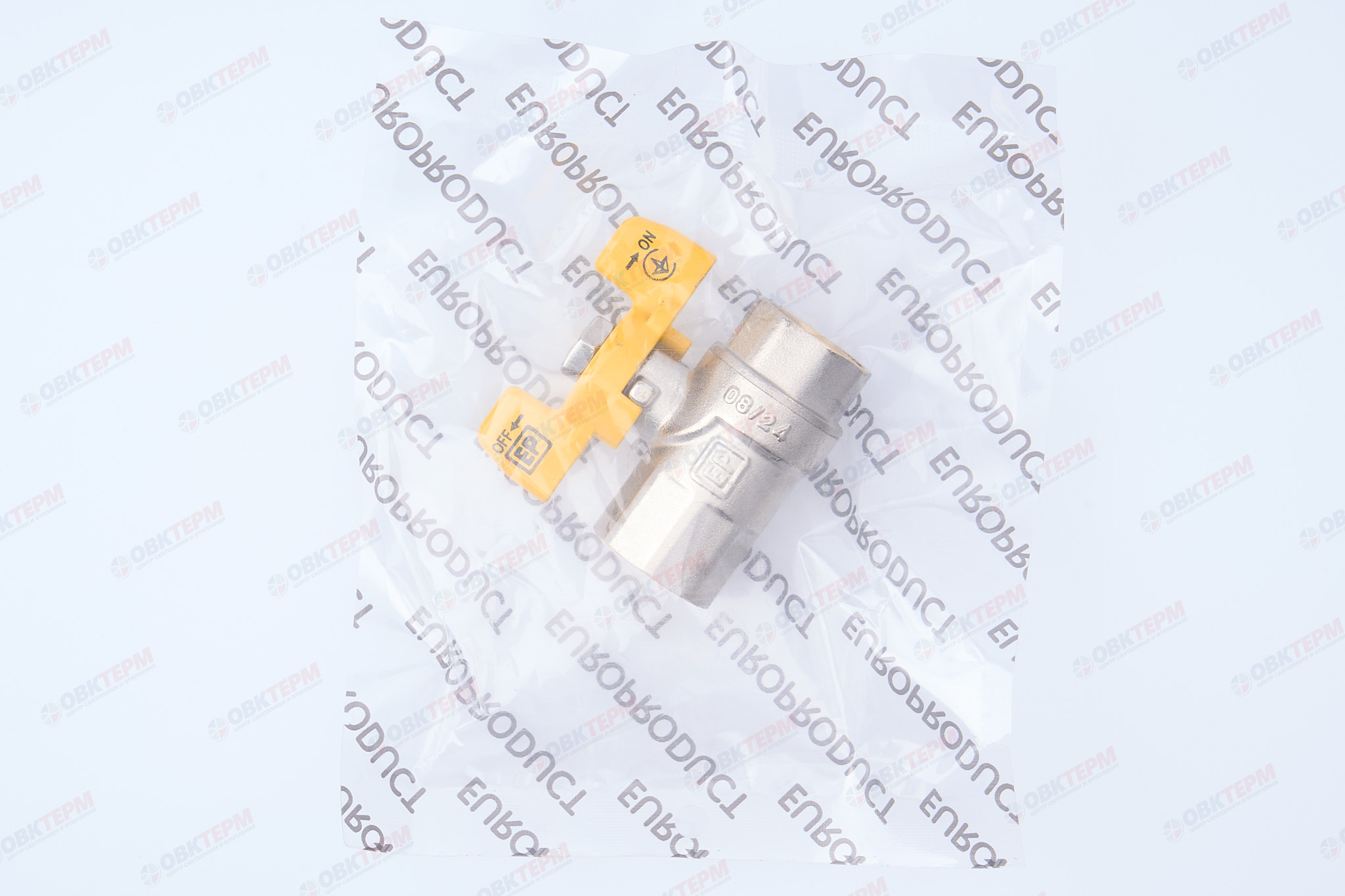 Кран шаровый ГАЗ   EUROPRODUCT     1/2" ВВ   бабочка (96 шт) - миниатюра №7