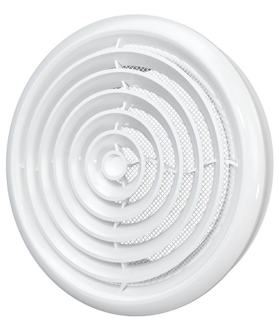 Диффузор DK фланец d125, антимоскитная сетка, d164 пластик Эра - Изображение №1
