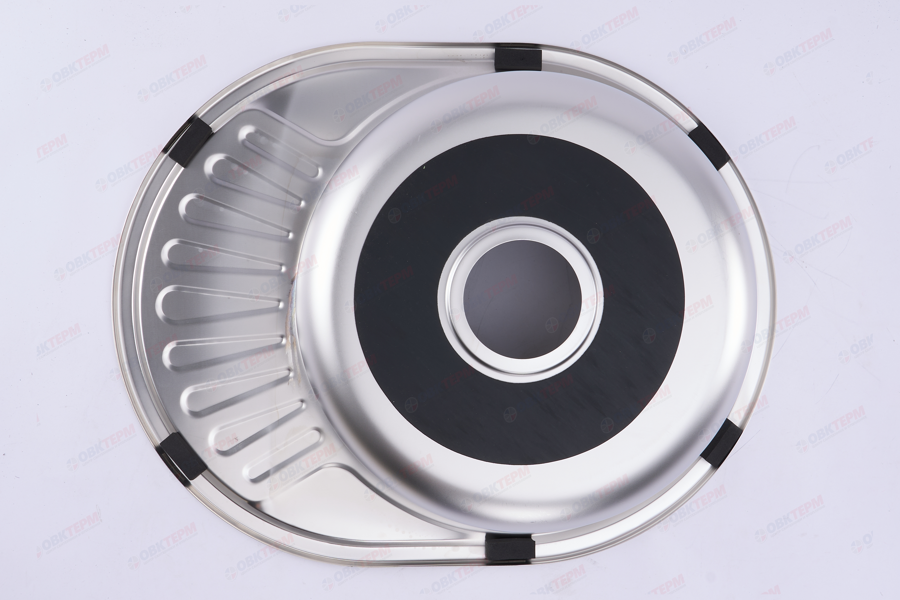 ZERIX мойка Z5745-06-160E (SATIN) ВРЕЗНАЯ /сифон (10шт/ящ) - миниатюра №9