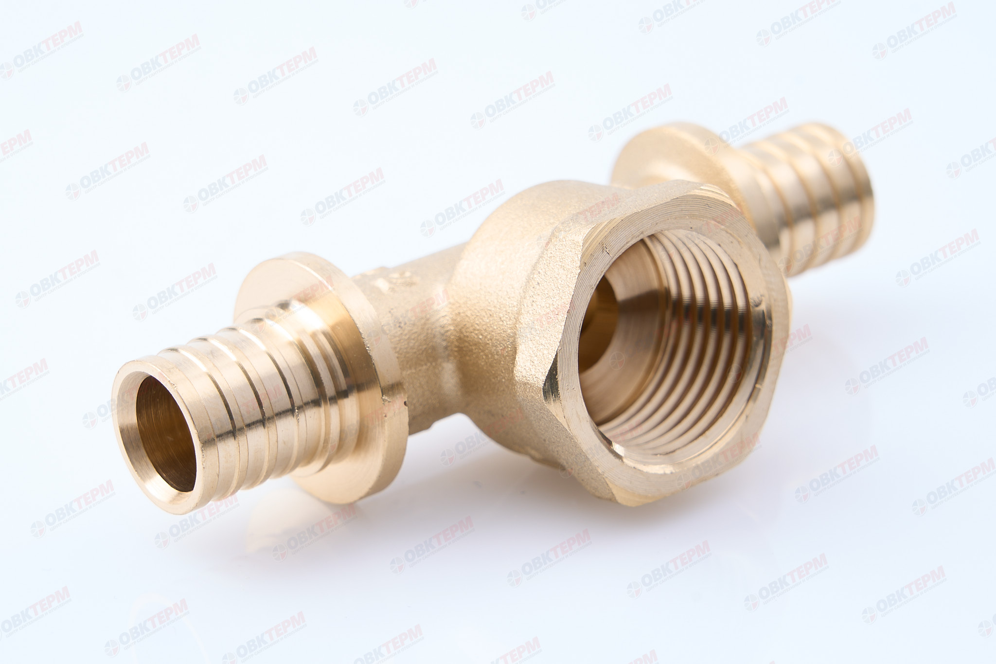 Тройник  аксиальный 16-2,2 х 1/2"в х 16-2,2       TIM         (120/15шт) - Изображение №1