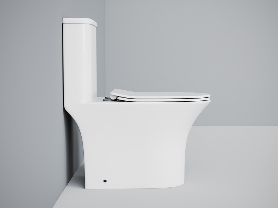 Унитаз-моноблок EVA GOLD SM9614 (безобод, универ. выпуск, дюропласт,SC,Slim,с гофрой и подводкой) - Изображение №5