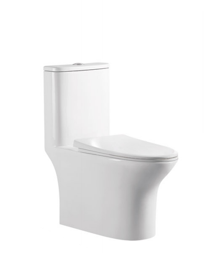 Унитаз-моноблок EVA GOLD SM9614 (безобод, универ. выпуск, дюропласт,SC,Slim,с гофрой и подводкой) - Изображение №1