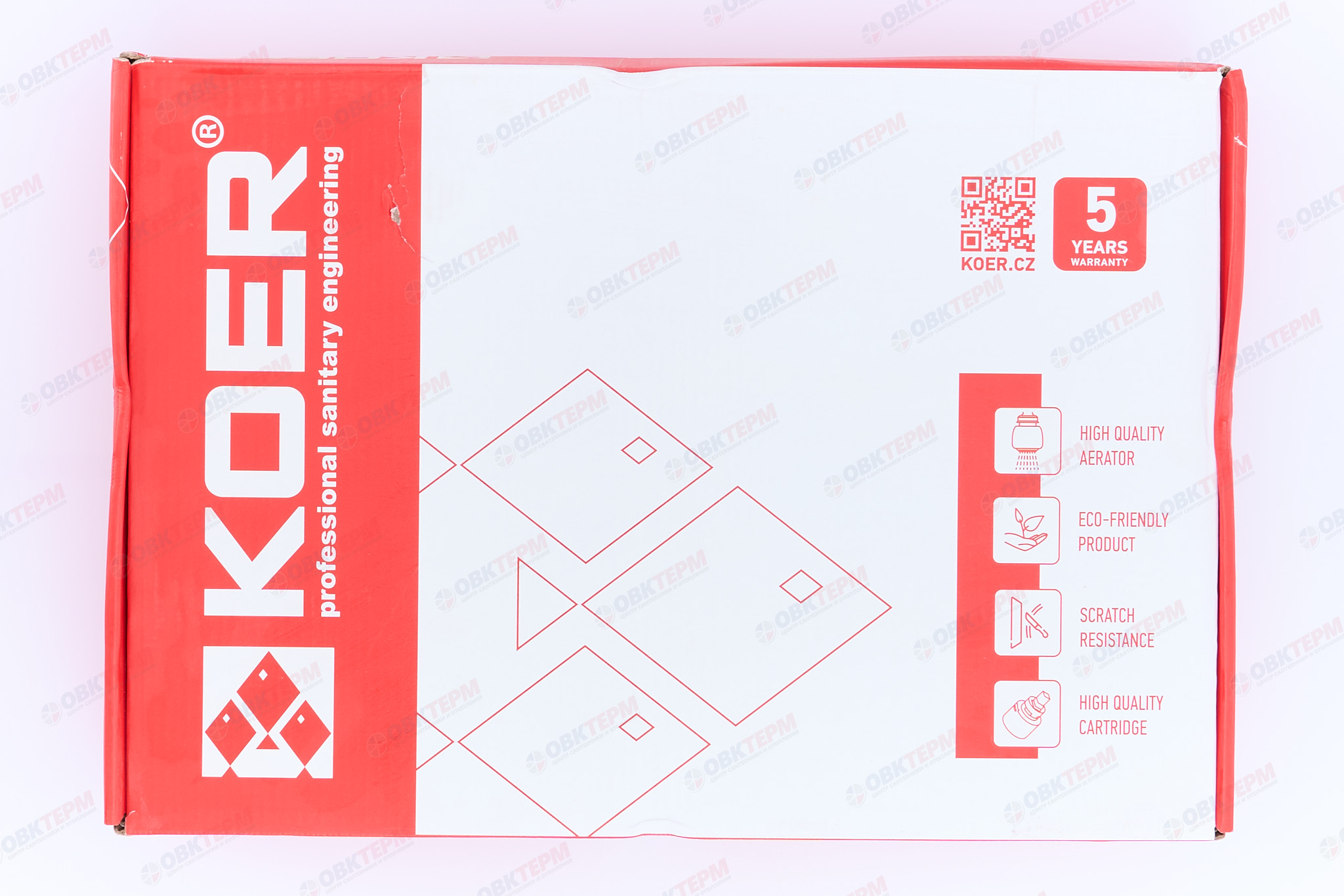 Смеситель д/ванны короткий KOER KB-41009-01  (Цвет хром) (8шт/ящ) - Изображение №5