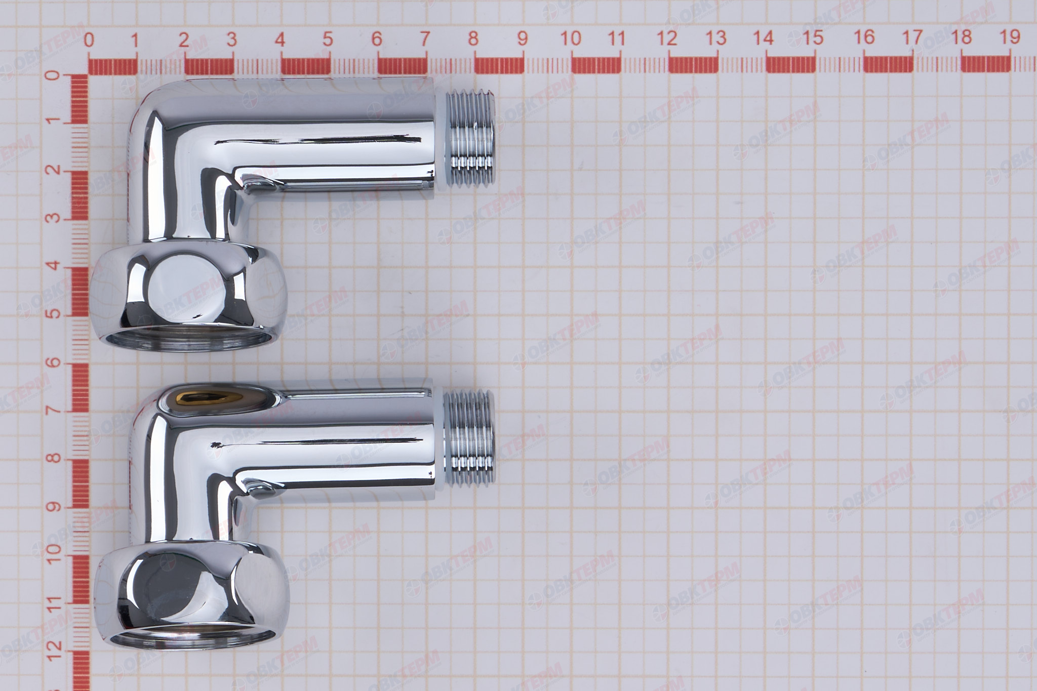 Угол для полотенцесушителя  1"В x 1/2"Н (пара) TIM - Изображение №5