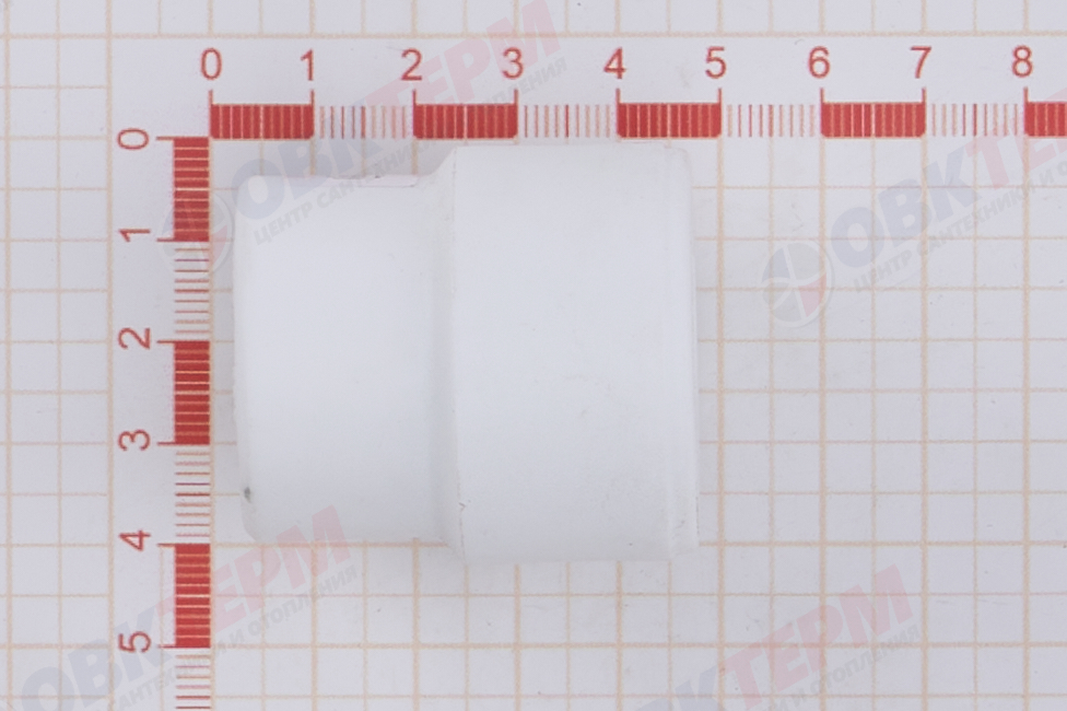 Муфта переход.  ВН  40*25   БЕЛАЯ PP-R   (RTP)    (160/20) - миниатюра №6