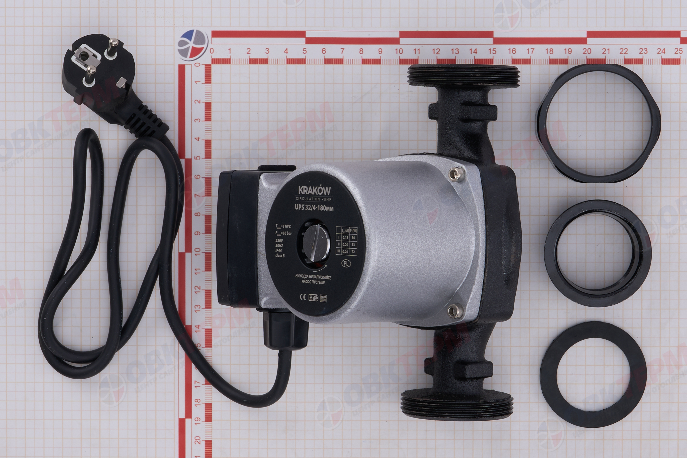 Насос циркуляционный  UPS  32/4-180   KRAKOW - миниатюра №6