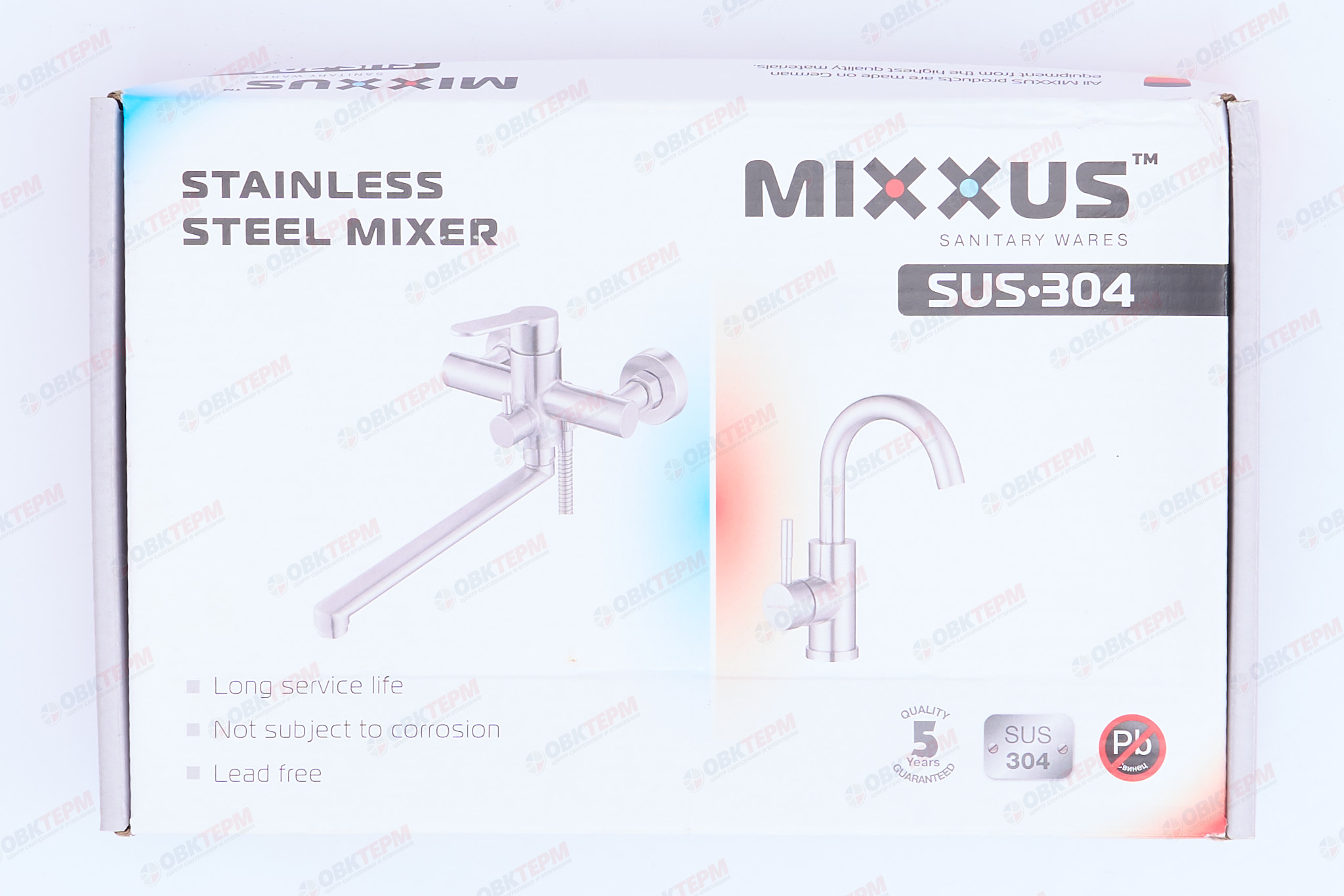 Смеситель д/ванны буксовый ZERIX ROM-006 LR82310B (голубой) (10 шт/ящ) - миниатюра №12