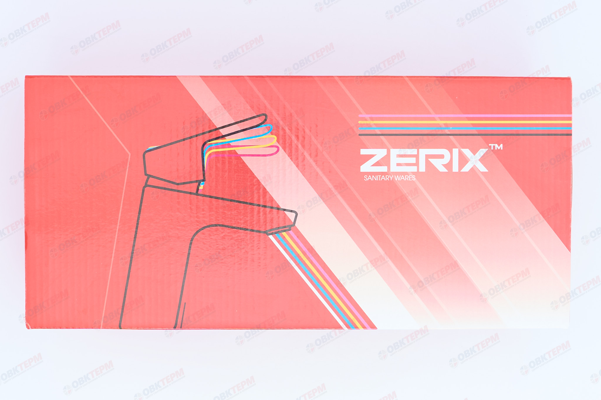 Смеситель д/ванны буксовый ZERIX ROM-006 LR82310B (голубой) (10 шт/ящ) - миниатюра №7