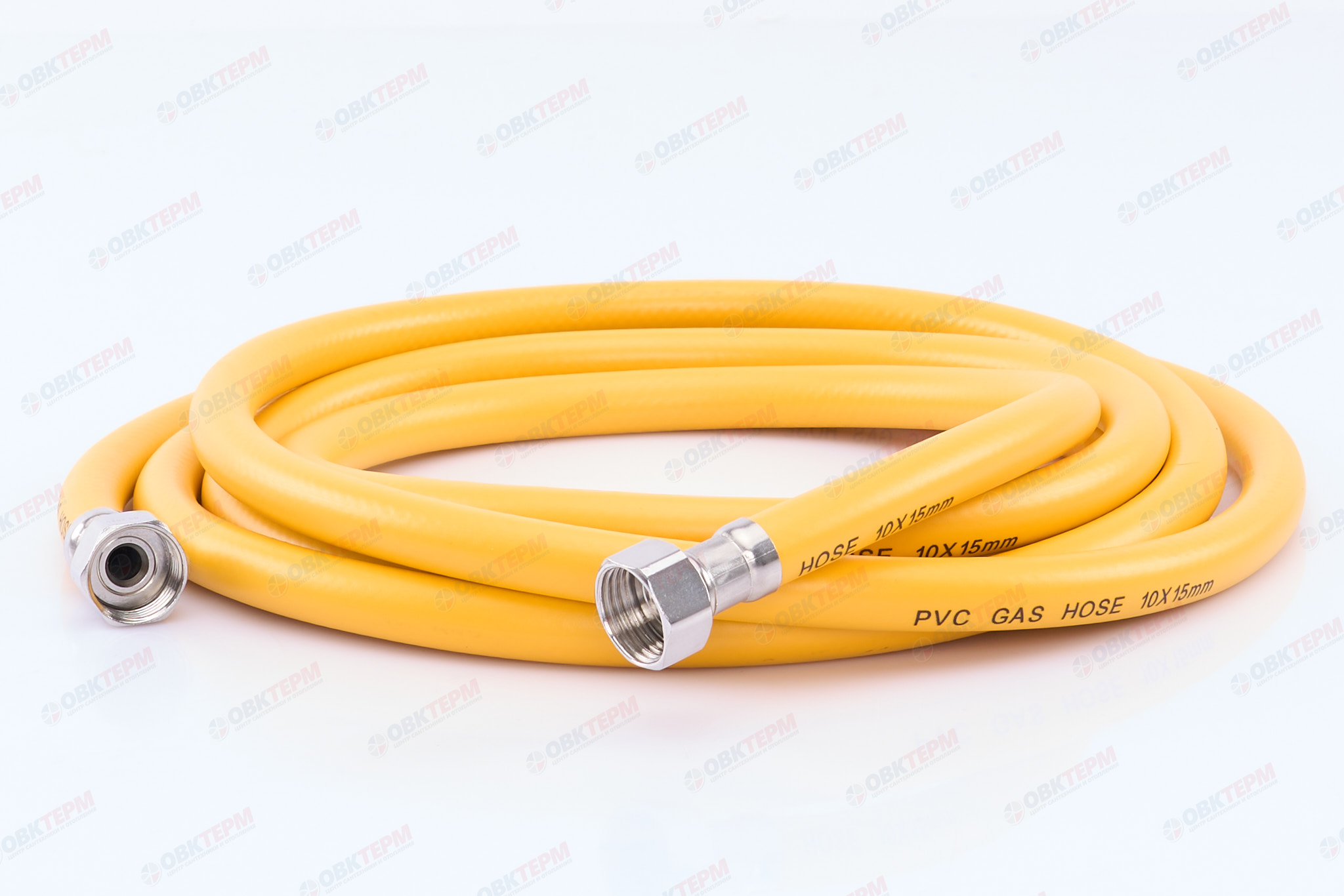 Шланг ЖЕЛТЫЙ газовый   1/2 ГГ  500 см              "OVERCON"      (20) - миниатюра №2