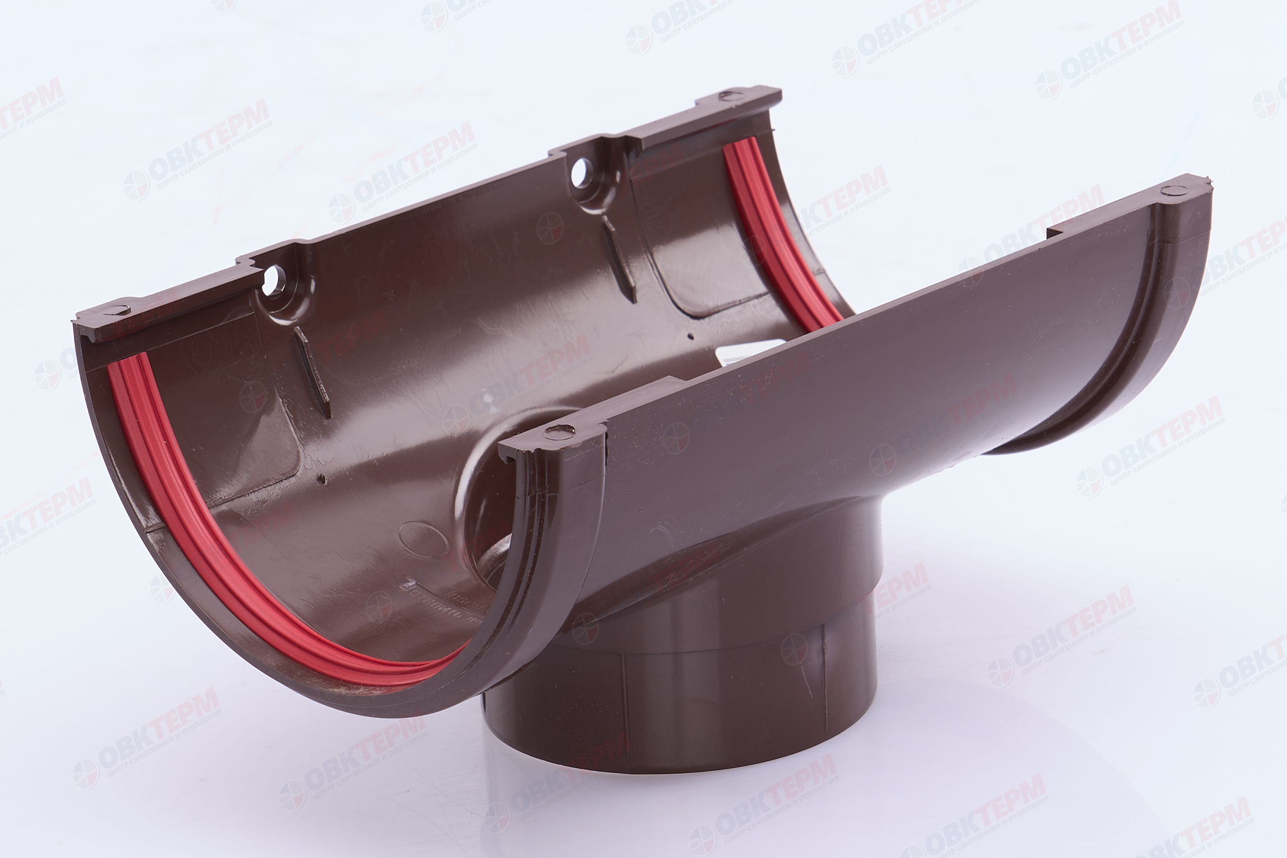 Воронка Классика 120 ПВХ Grand Line шоколад (RAL 8017) (уп. 20шт) - Изображение №2