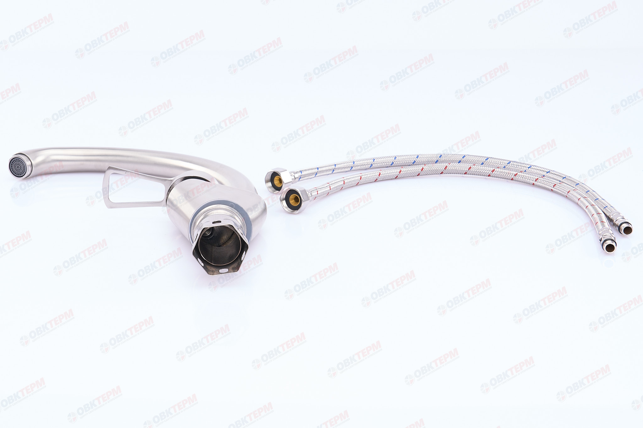 Смеситель д/кухни нерж/сталь ZERIX HSB-011-1 10 шт/ящ - миниатюра №4