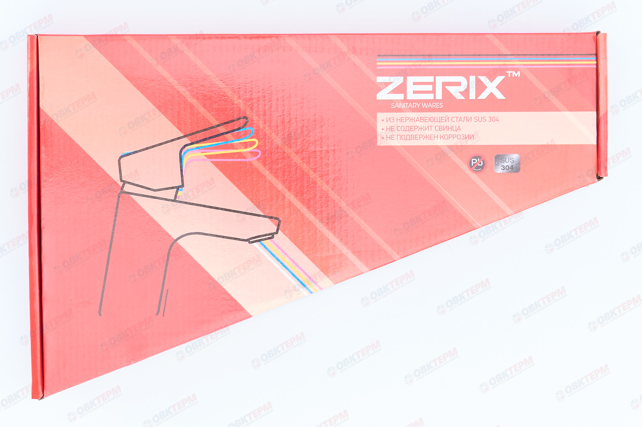 Смеситель д/кухни нерж/сталь ZERIX HSB-011-1 10 шт/ящ - миниатюра №6