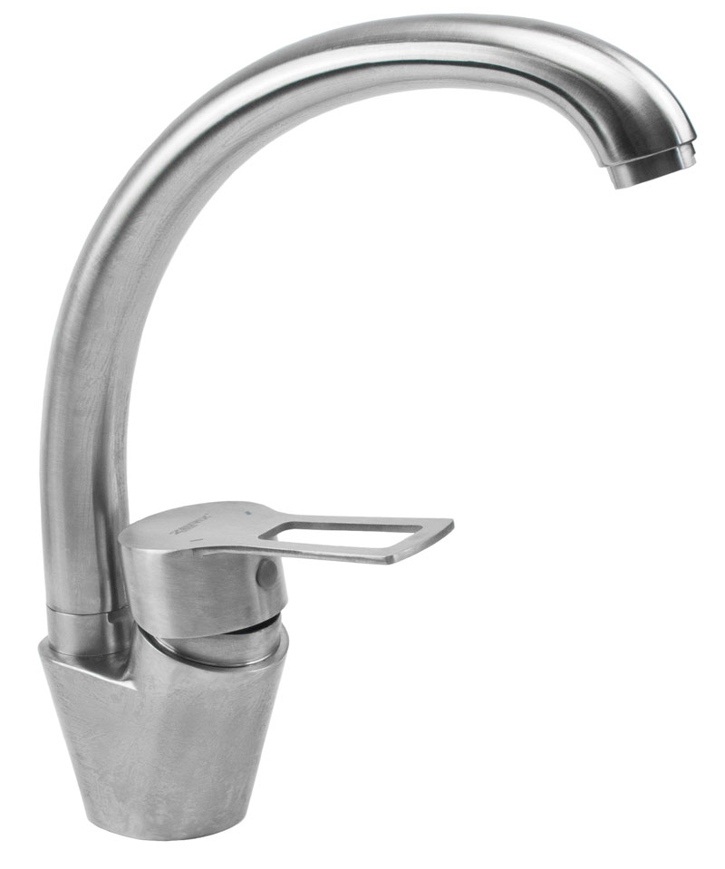 Смеситель д/кухни нерж/сталь ZERIX HSB-011-1 10 шт/ящ - изображение №1