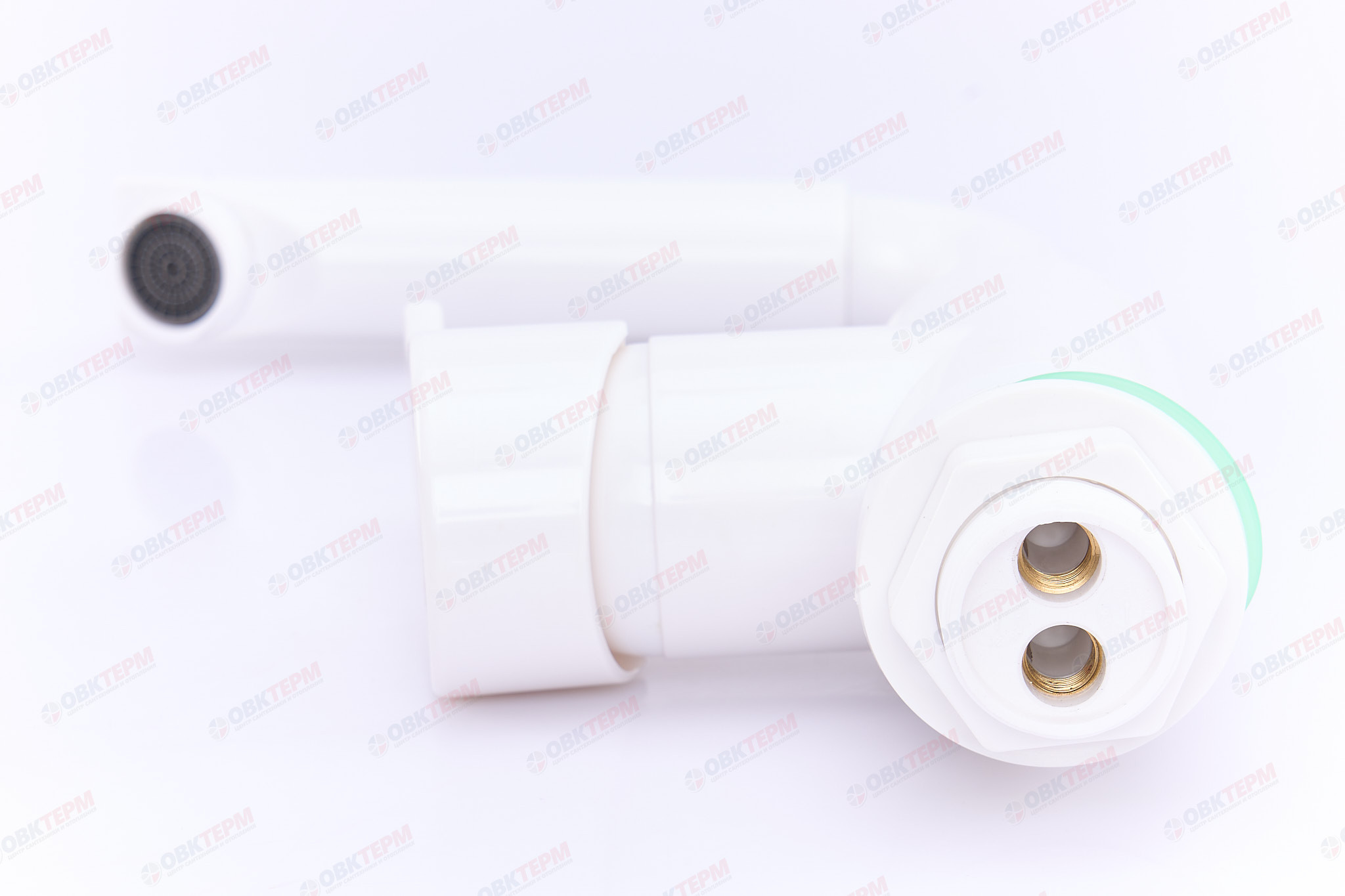 Смеситель для умывальника PLAMIX DIEGO-001-G White (без подводки) (20 шт/ящ) - Изображение №4