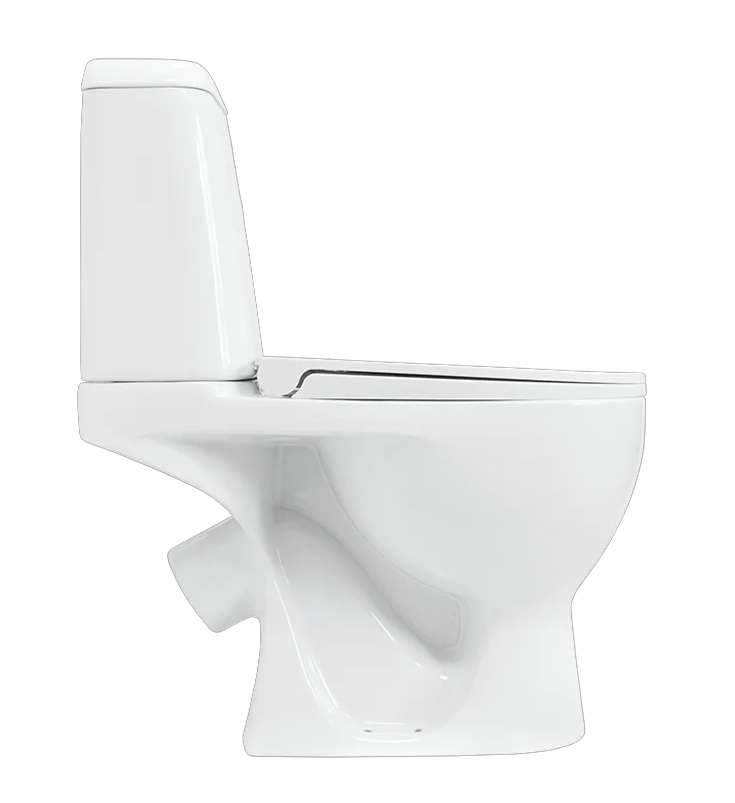 Унитаз-компакт SANITA LUX Max Comfort, косой выпуск, 2 реж., дюропласт, SC (340 x 620 x 757 ) - Изображение №3