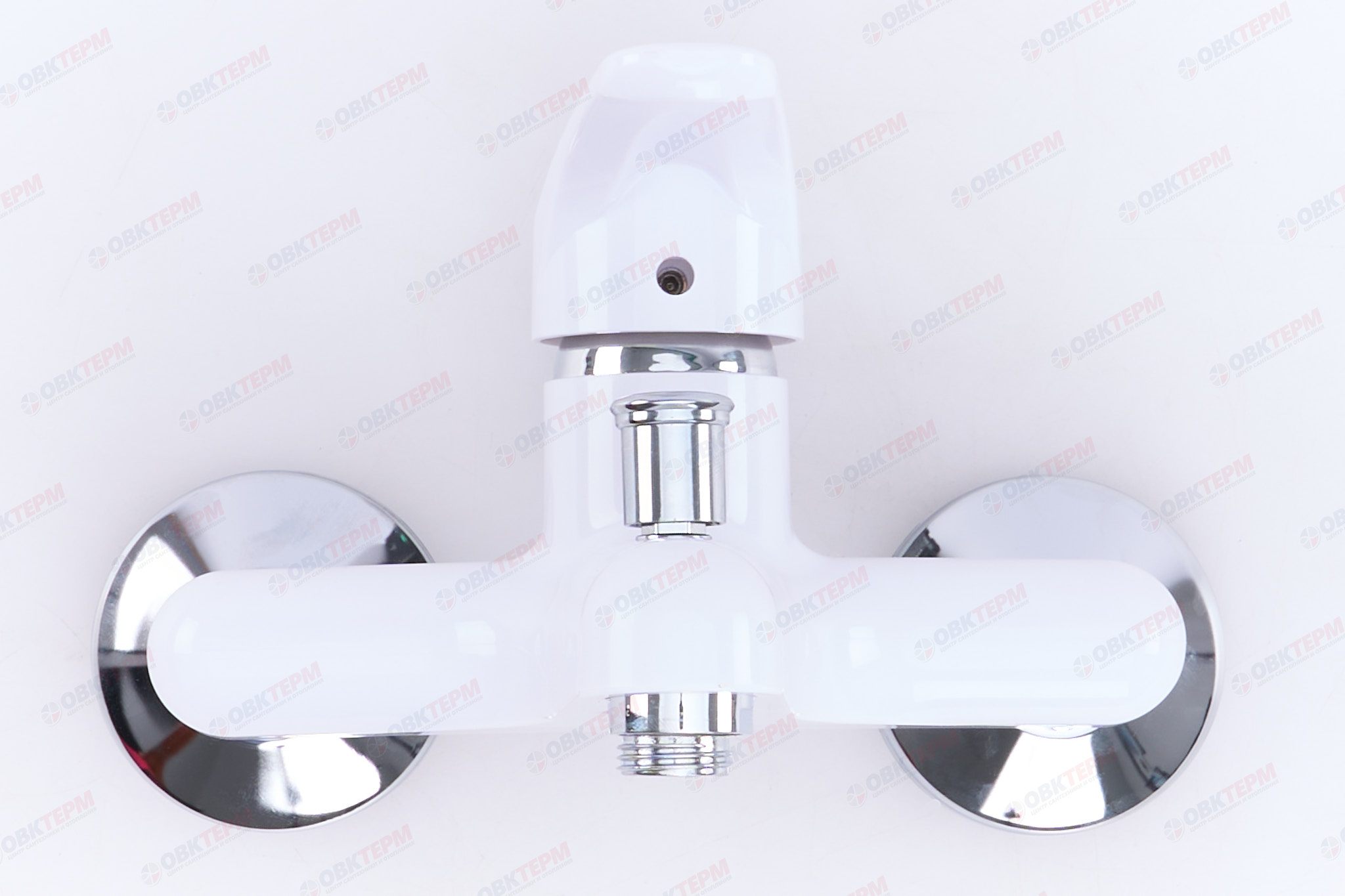 Смеситель д/ванны PLAMIX AFINA-009 White /ABS-пластик /короткий (без шланга и лейки) (24 шт/ящ) - Изображение №3