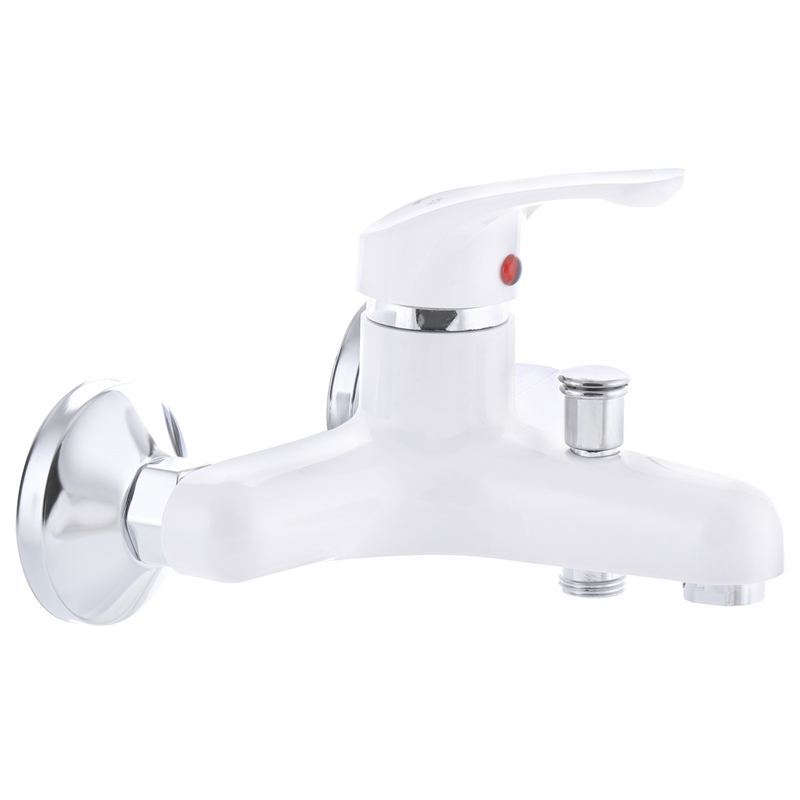 Смеситель д/ванны PLAMIX AFINA-009 White /ABS-пластик /короткий (без шланга и лейки) (24 шт/ящ) - Изображение №1