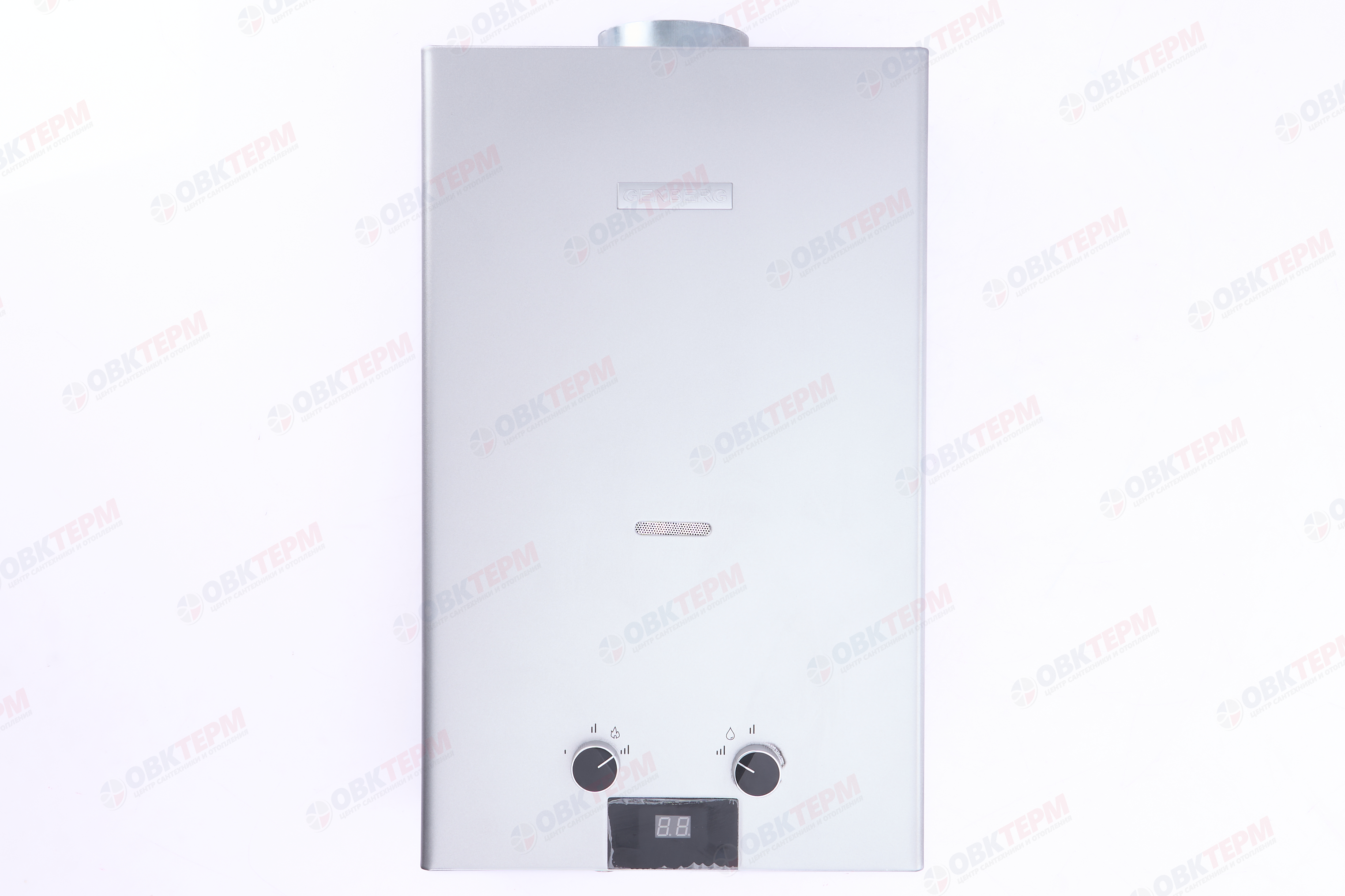 Колонка газовая  GENBERG 110.01 СТАНДАРТ   10л. СЕРЕБРО  (ШxВxГ) (ШxВxГ) 340x590x180 мм - Изображение №2