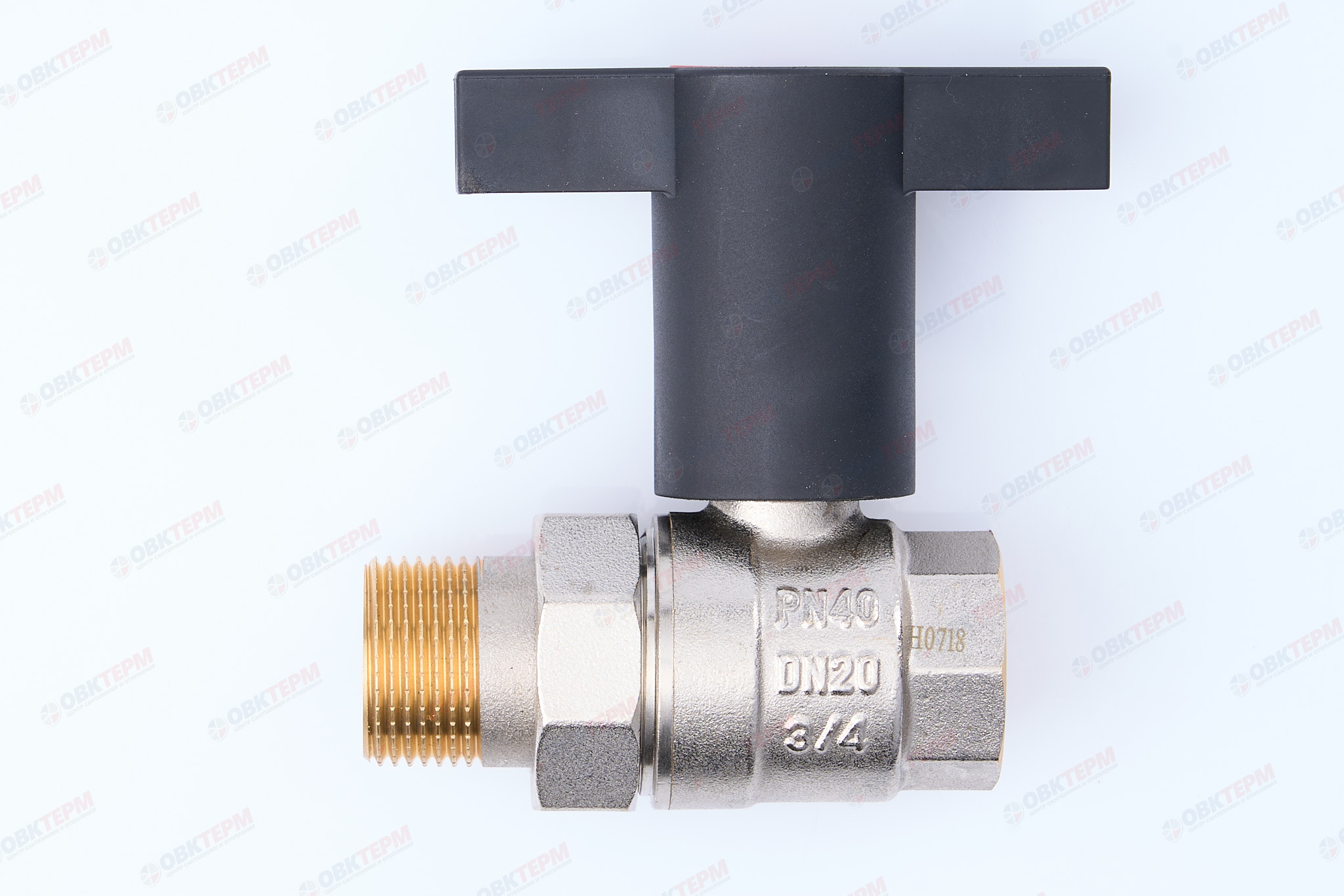 Кран шаровый с американкой (ручка пластик)     ZEISSLER      3/4"   ВН   (6/24) - Изображение №1