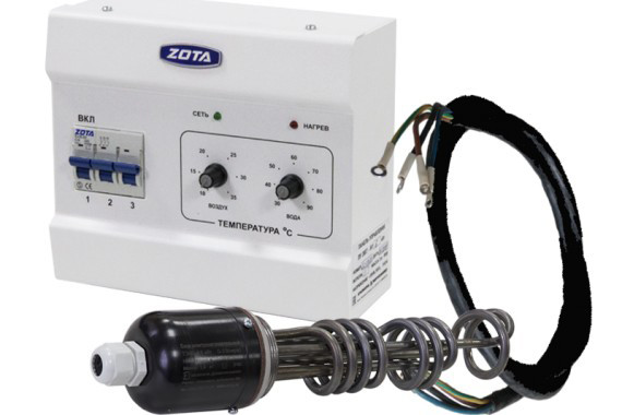 Комплект подключения ТЭНБ-15 кВт (резьба 2") к котлам тв.топливным (без кабеля)   ZOTA - Изображение №2
