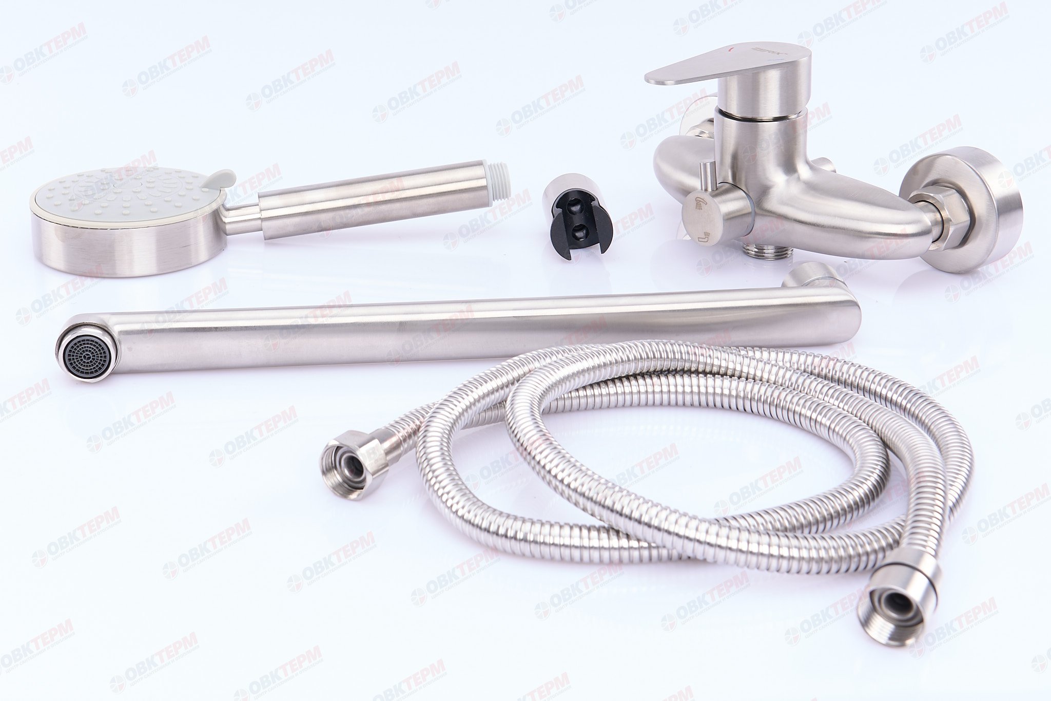 Смеситель д/ванны нерж/сталь ZERIX - ASA-006 (EURO) 8 шт/ящ - миниатюра №3