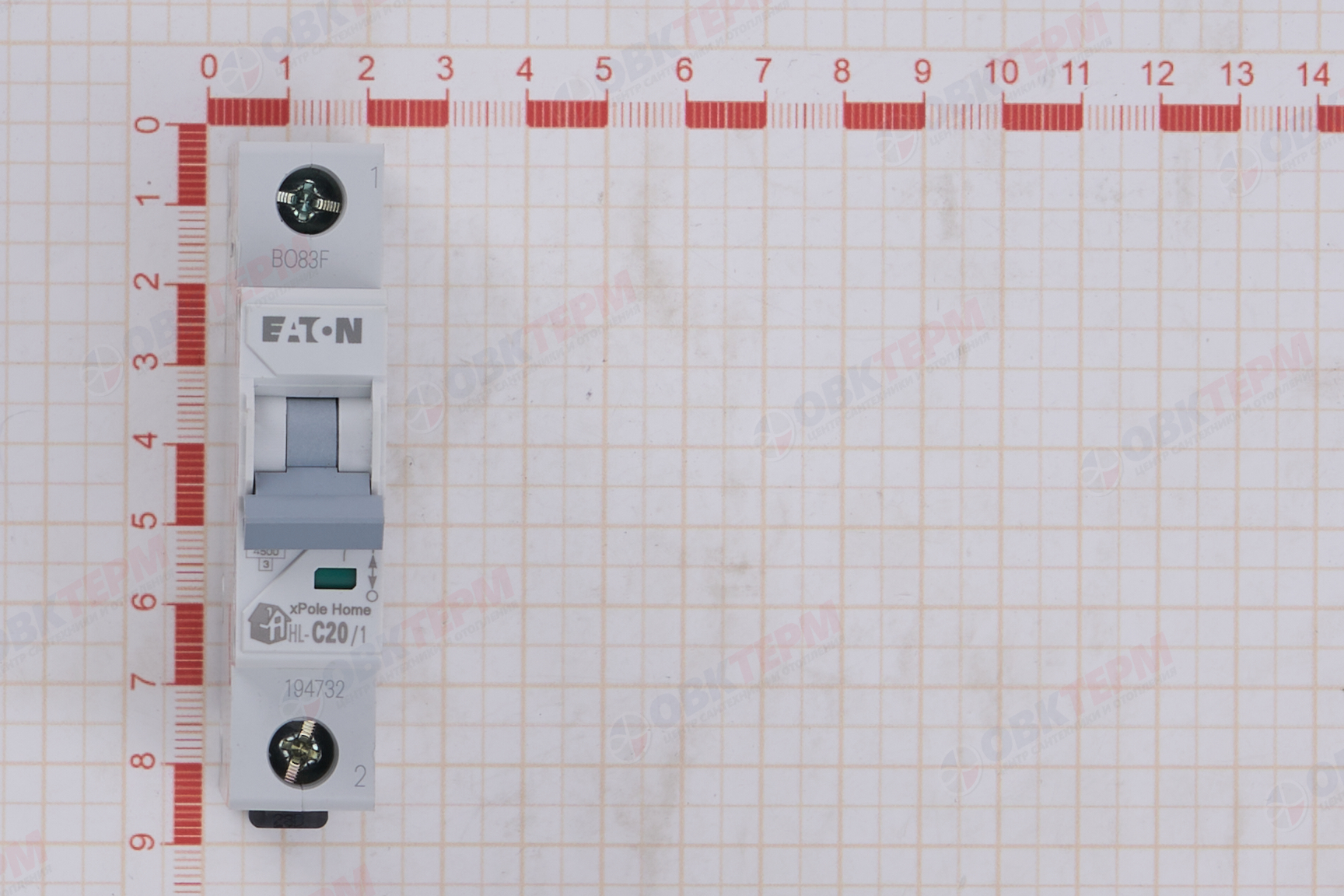Выключатель автоматический 1п C 20A HL EATON (12шт/уп) - миниатюра №7