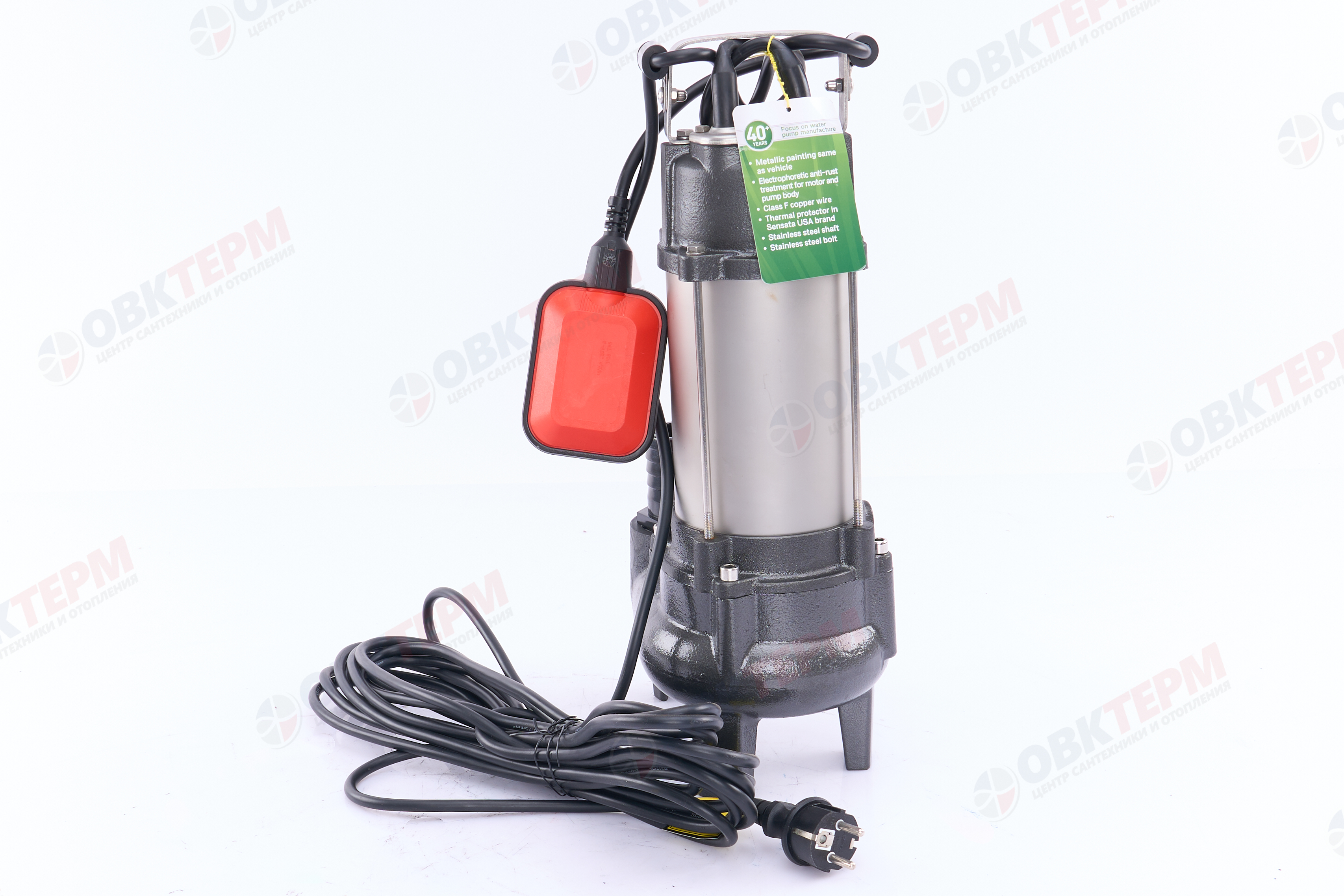 Насос фекальный  WFD20-8-0.55A  KOER  (550Вт/333л.м./8м, обм.медь) - Изображение №5