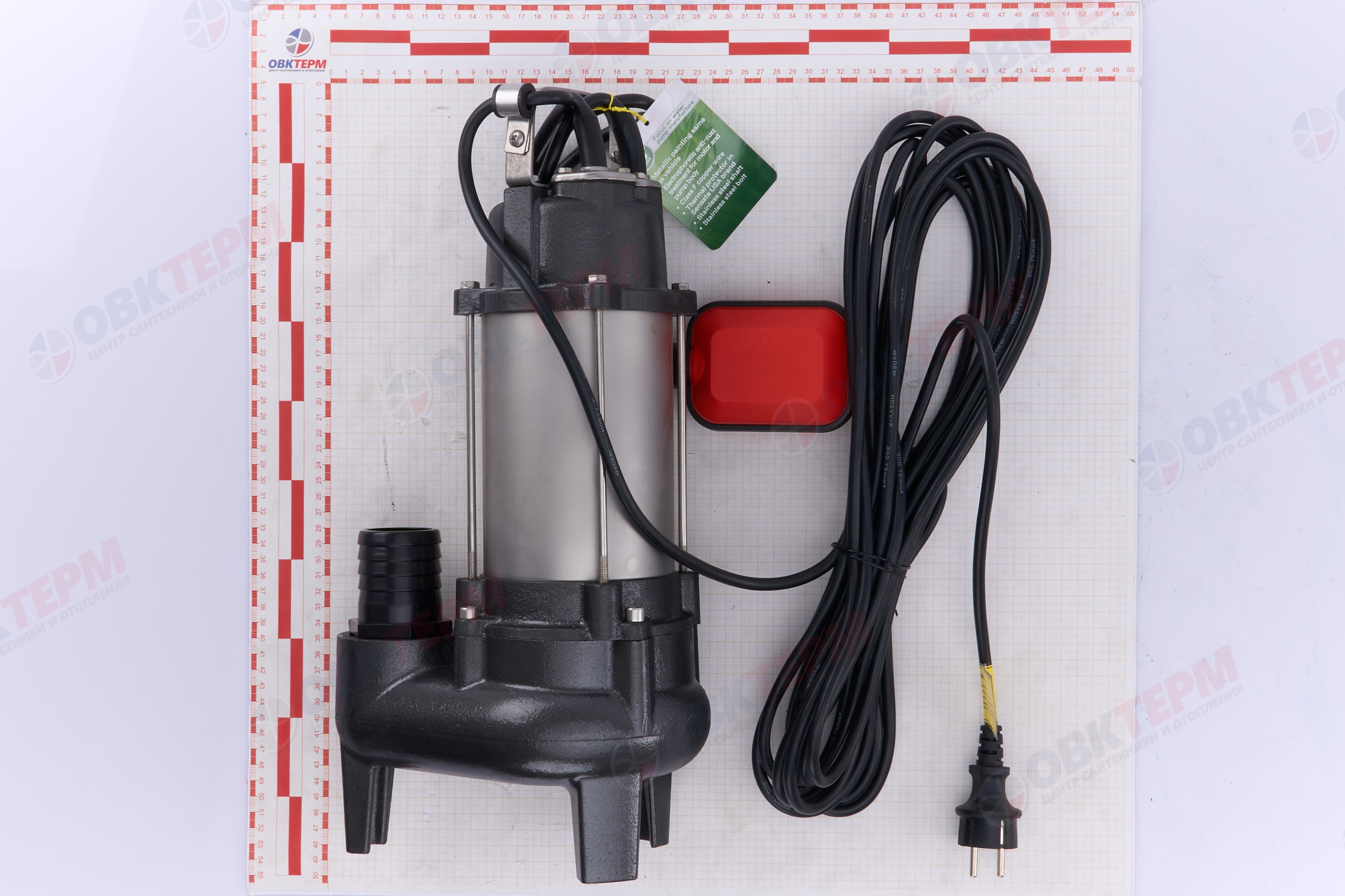 Насос фекальный  WFD20-8-0.55A  KOER  (550Вт/333л.м./8м, обм.медь) - миниатюра №6