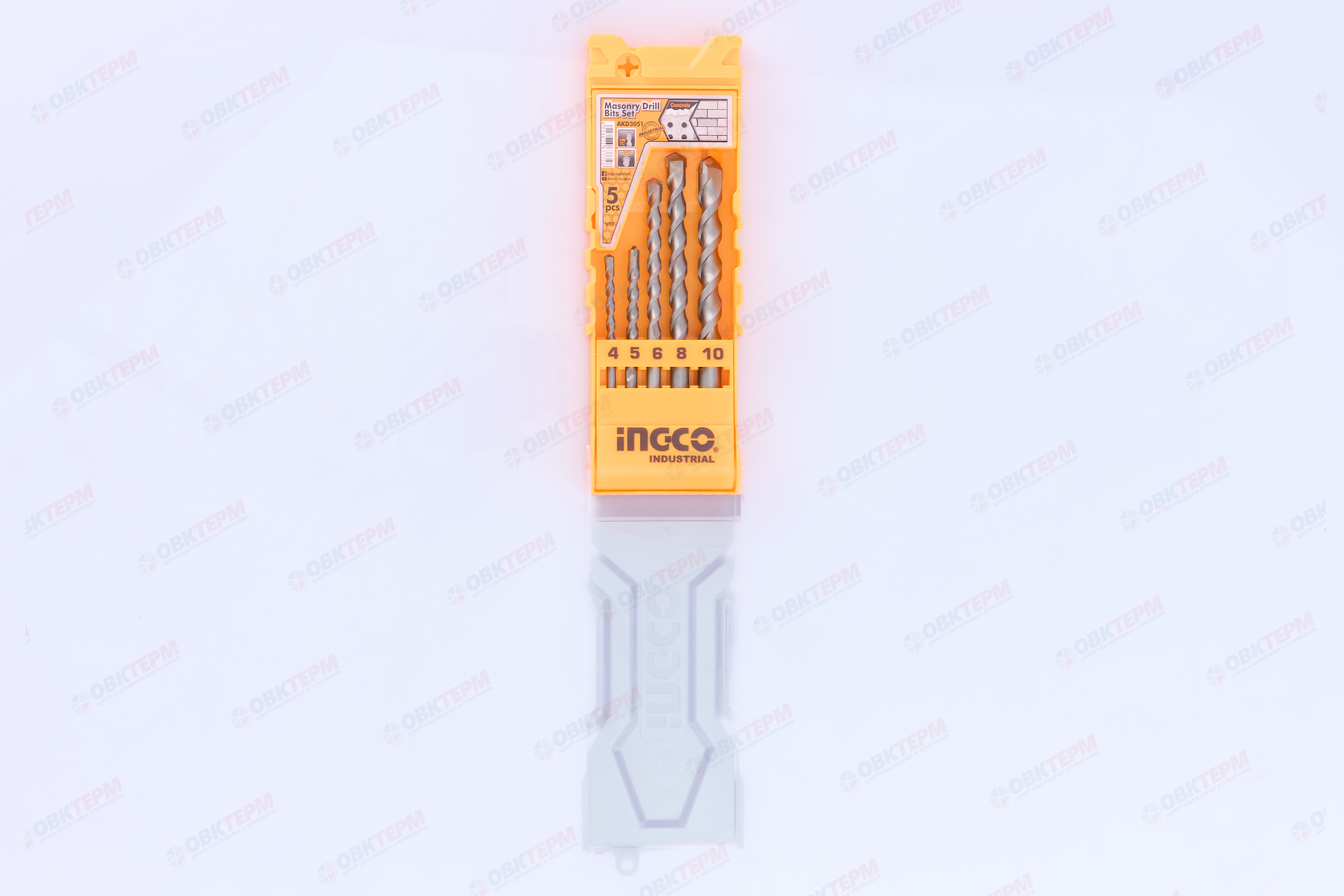 Набор сверл по бетону 5шт. INGCO AKD3051 - миниатюра №6