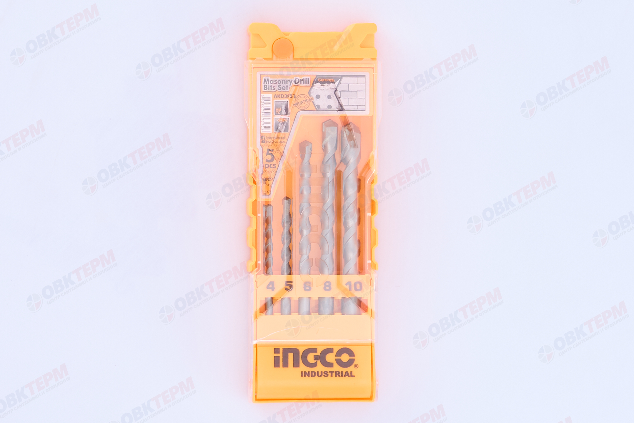Набор сверл по бетону 5шт. INGCO AKD3051 - миниатюра №7