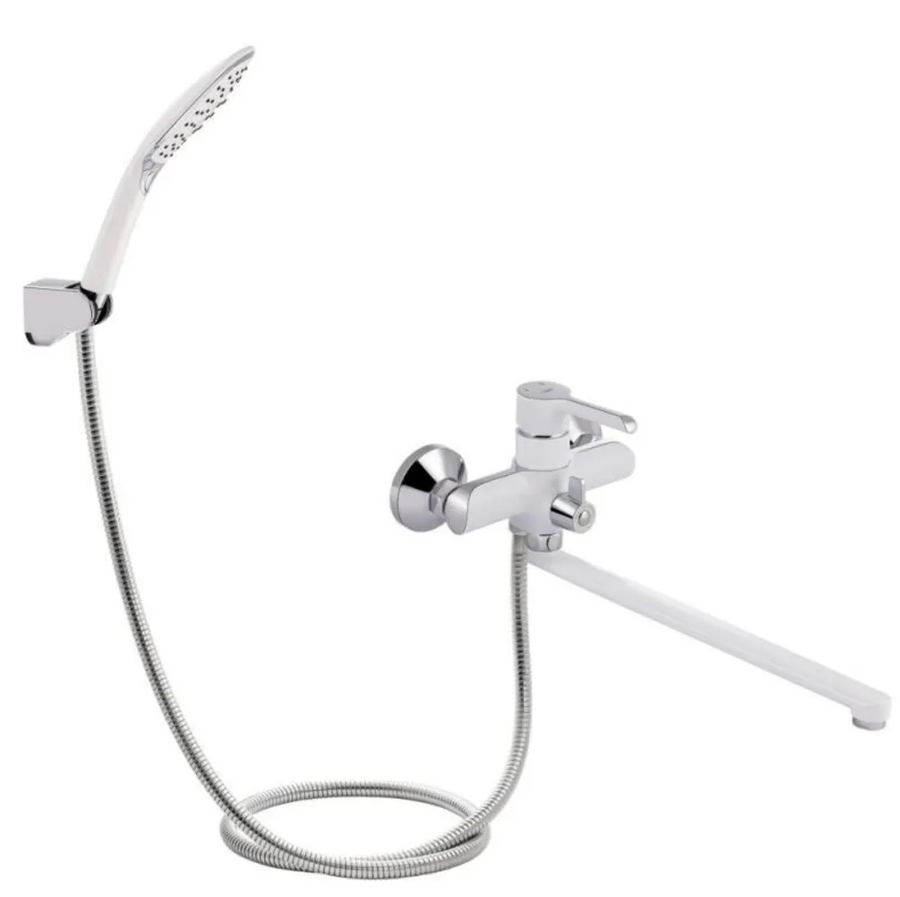 Смеситель д/ванны MIXXUS PREMIUM EDEM 006 EURO Ø35 WHITE (8 шт/ящ) - Изображение №1
