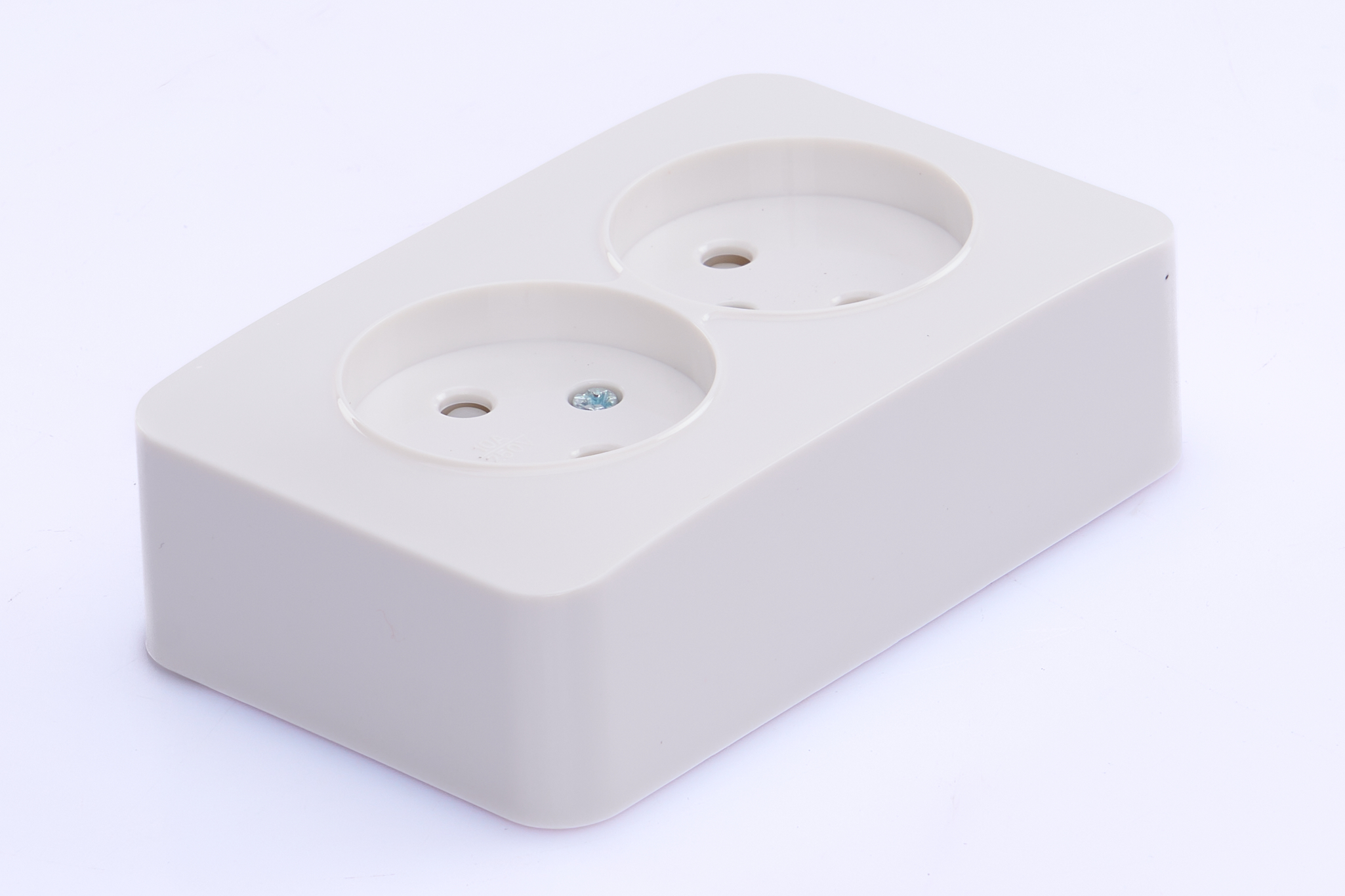 Розетка 2-местная б/з открытой установки, 250В, 10А, IP20, серия София, белый, MST10-12-01 - Изображение №2